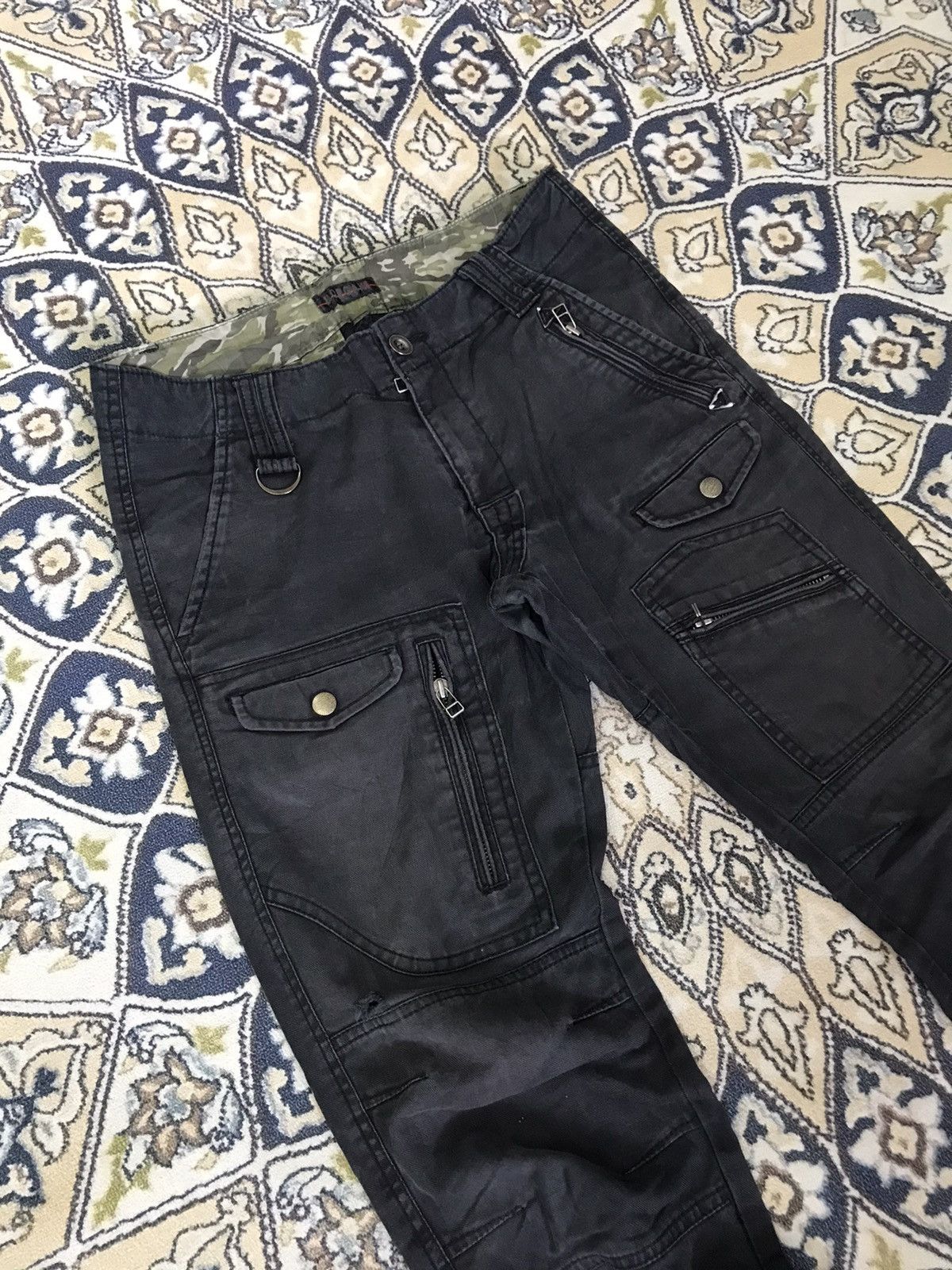 Morgan Homme Vintage Morgan Homme Distressed Bondage Cargo Pants Size US 32 / EU 48 - 6 Thumbnail