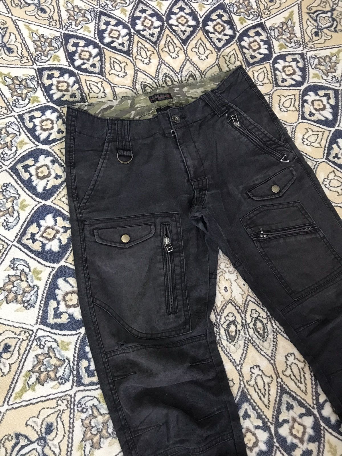 Morgan Homme Vintage Morgan Homme Distressed Bondage Cargo Pants Size US 32 / EU 48 - 3 Thumbnail