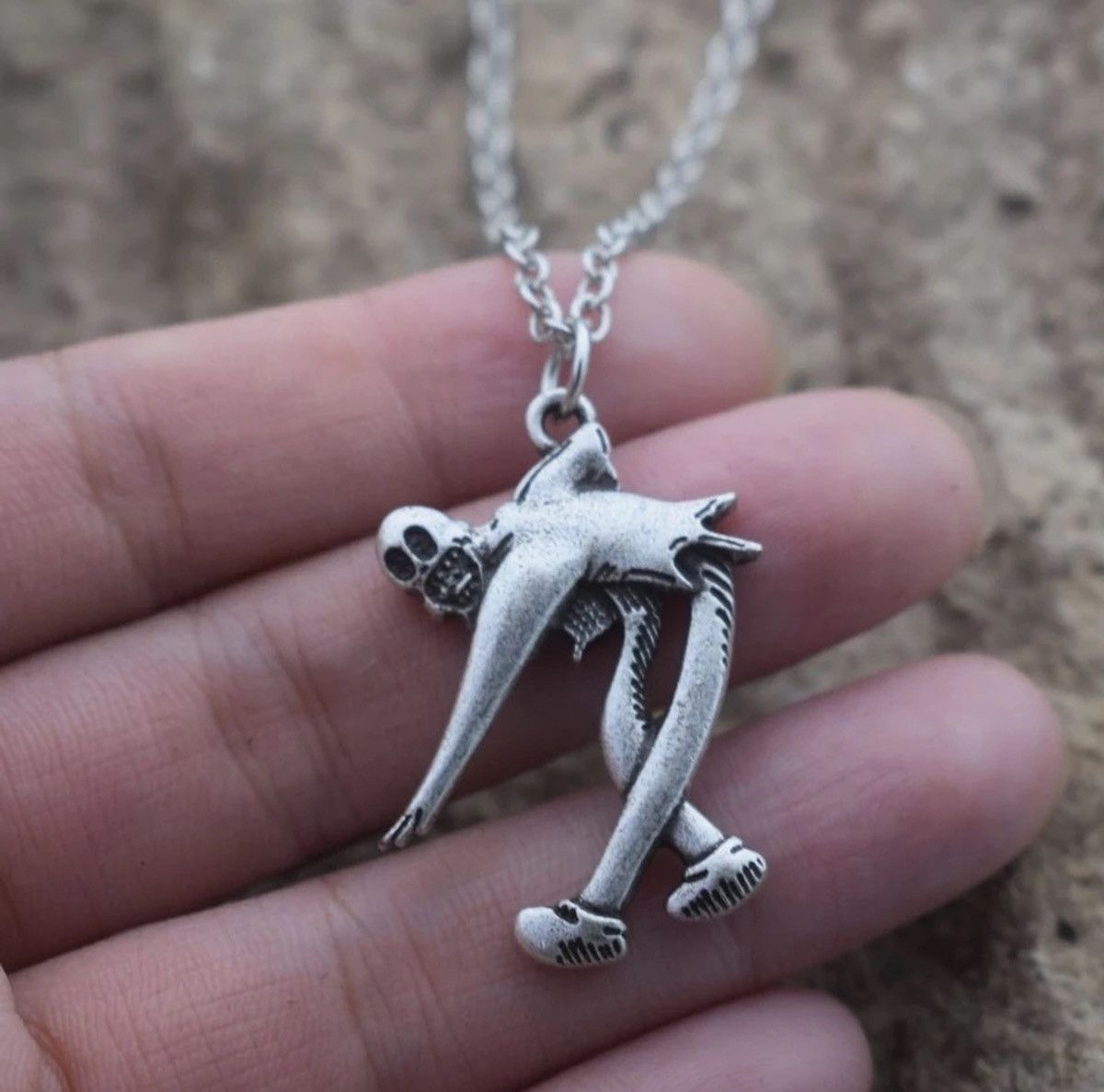 Jewelry Clown Ghost Cartoon Dance Chain Necklace Size ONE SIZE - 1 Thumbnail