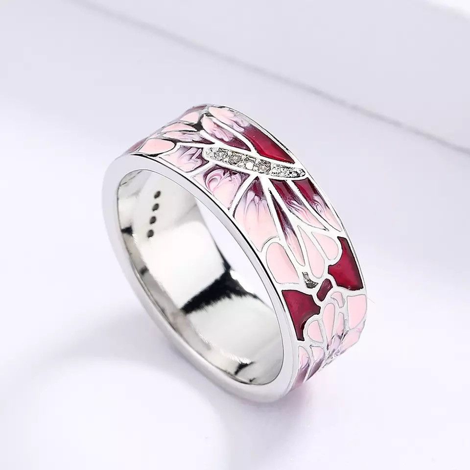 Jewelry Creative Handmade Enamel Craft Ring Size ONE SIZE - 2 Thumbnail