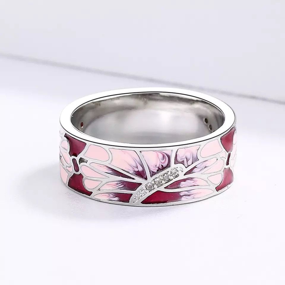 Jewelry Creative Handmade Enamel Craft Ring Size ONE SIZE - 3 Thumbnail