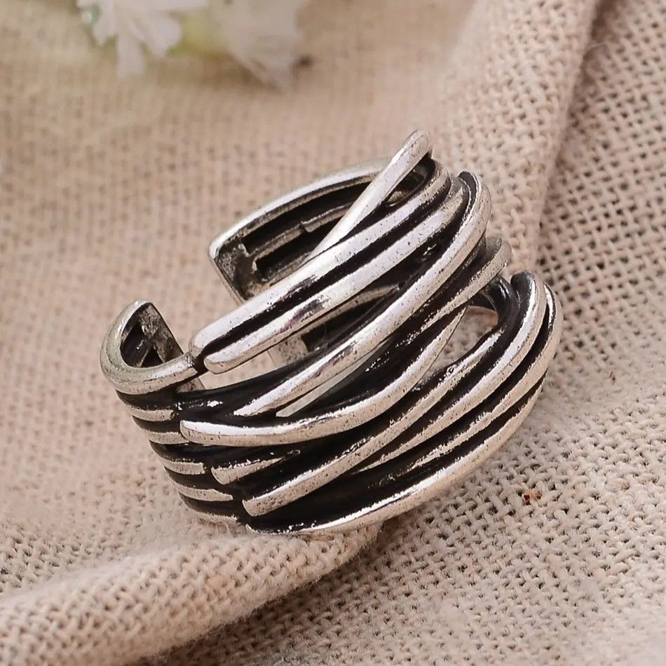 Jewelry Retro Cross Creative Rings Size ONE SIZE - 1 Thumbnail