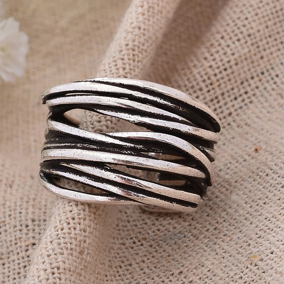 Jewelry Retro Cross Creative Rings Size ONE SIZE - 2 Thumbnail