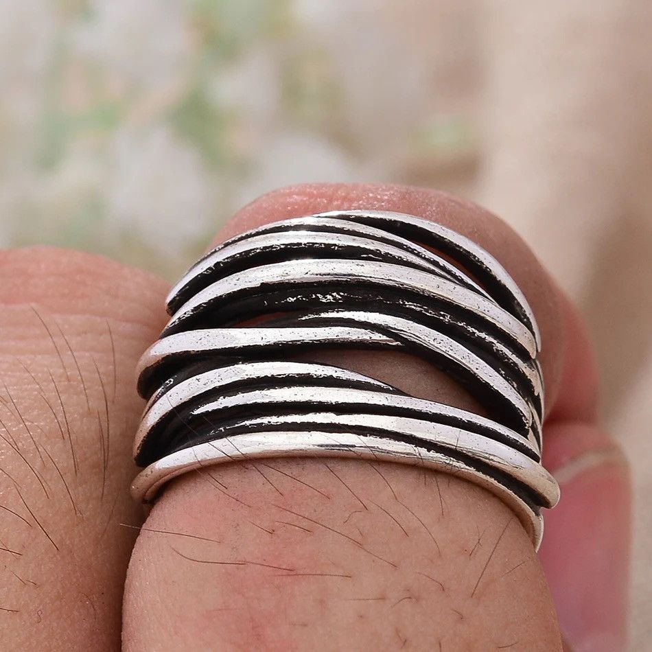 Jewelry Retro Cross Creative Rings Size ONE SIZE - 3 Thumbnail