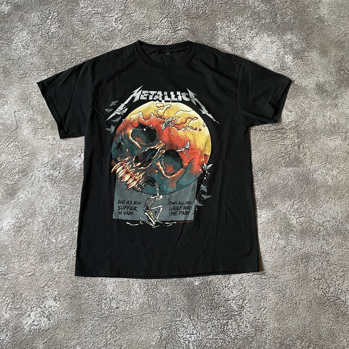 Vintage Vintage Metallica Graphic Tee Band Skull Y2K Grunge Washed M Size US M / EU 48-50 / 2 - 2 Thumbnail