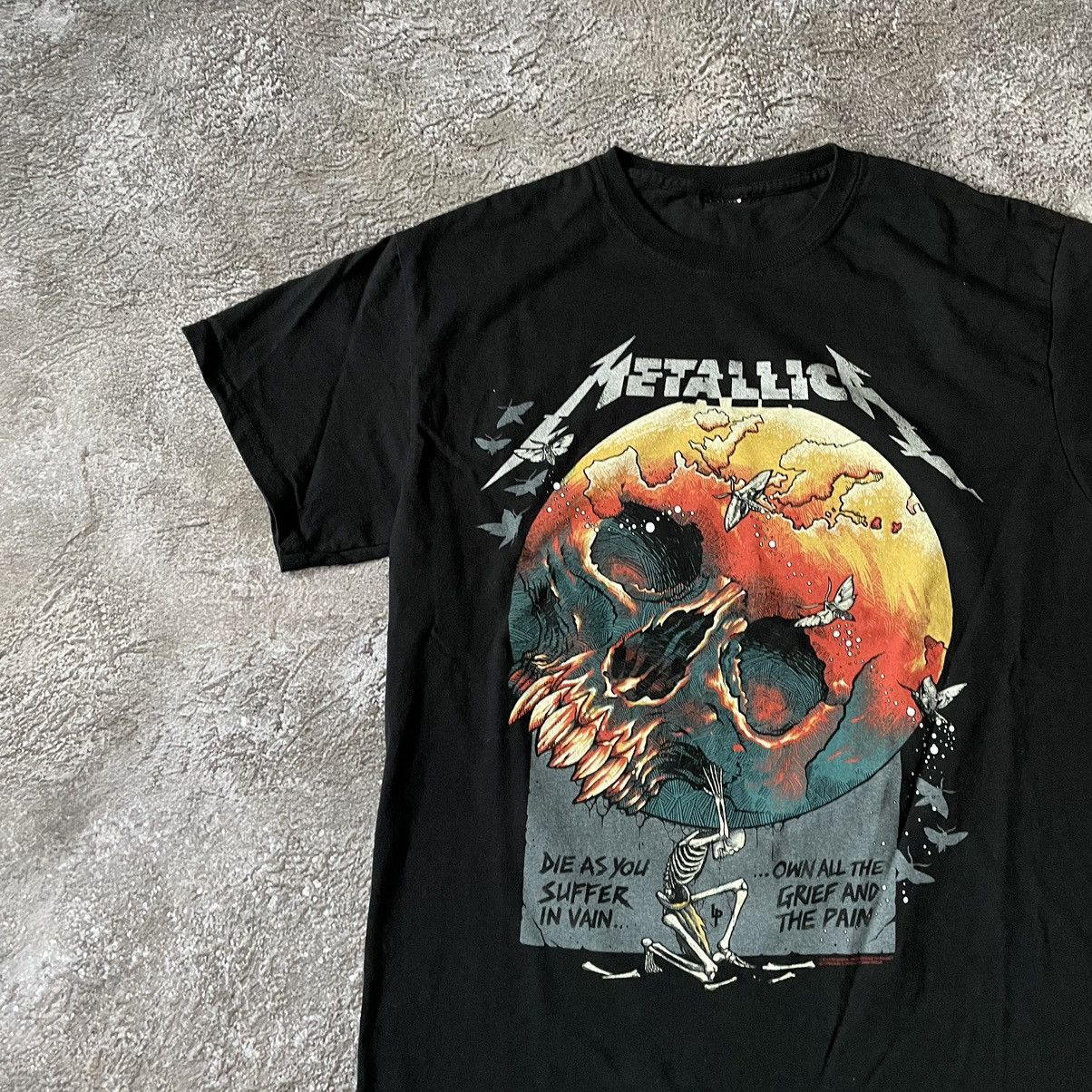 Vintage Vintage Metallica Graphic Tee Band Skull Y2K Grunge Washed M Size US M / EU 48-50 / 2 - 4 Thumbnail