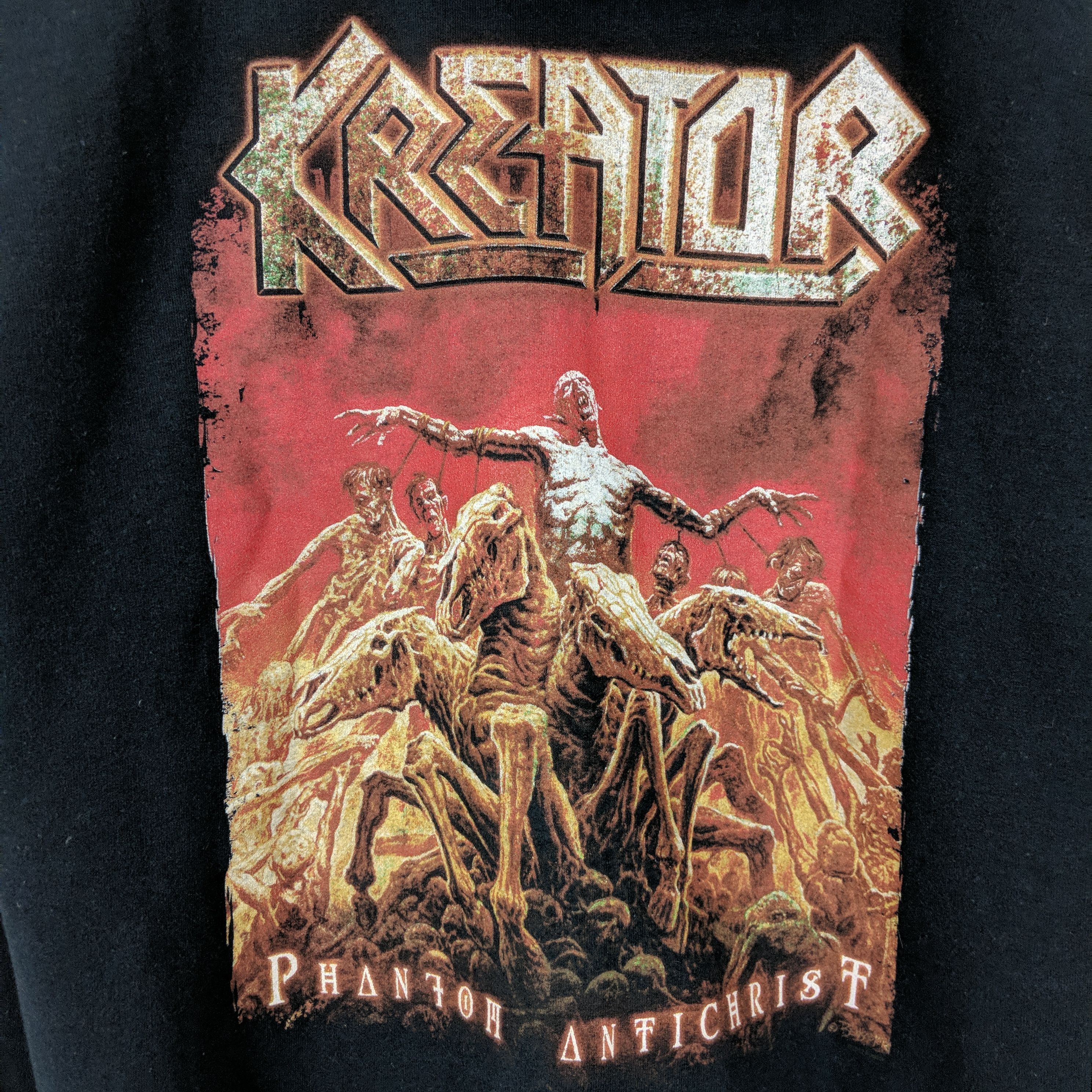 Band Tees 2012 Kreator Phantom Antichrist Promo Zip Up Hoodie Size US M / EU 48-50 / 2 - 5 Thumbnail
