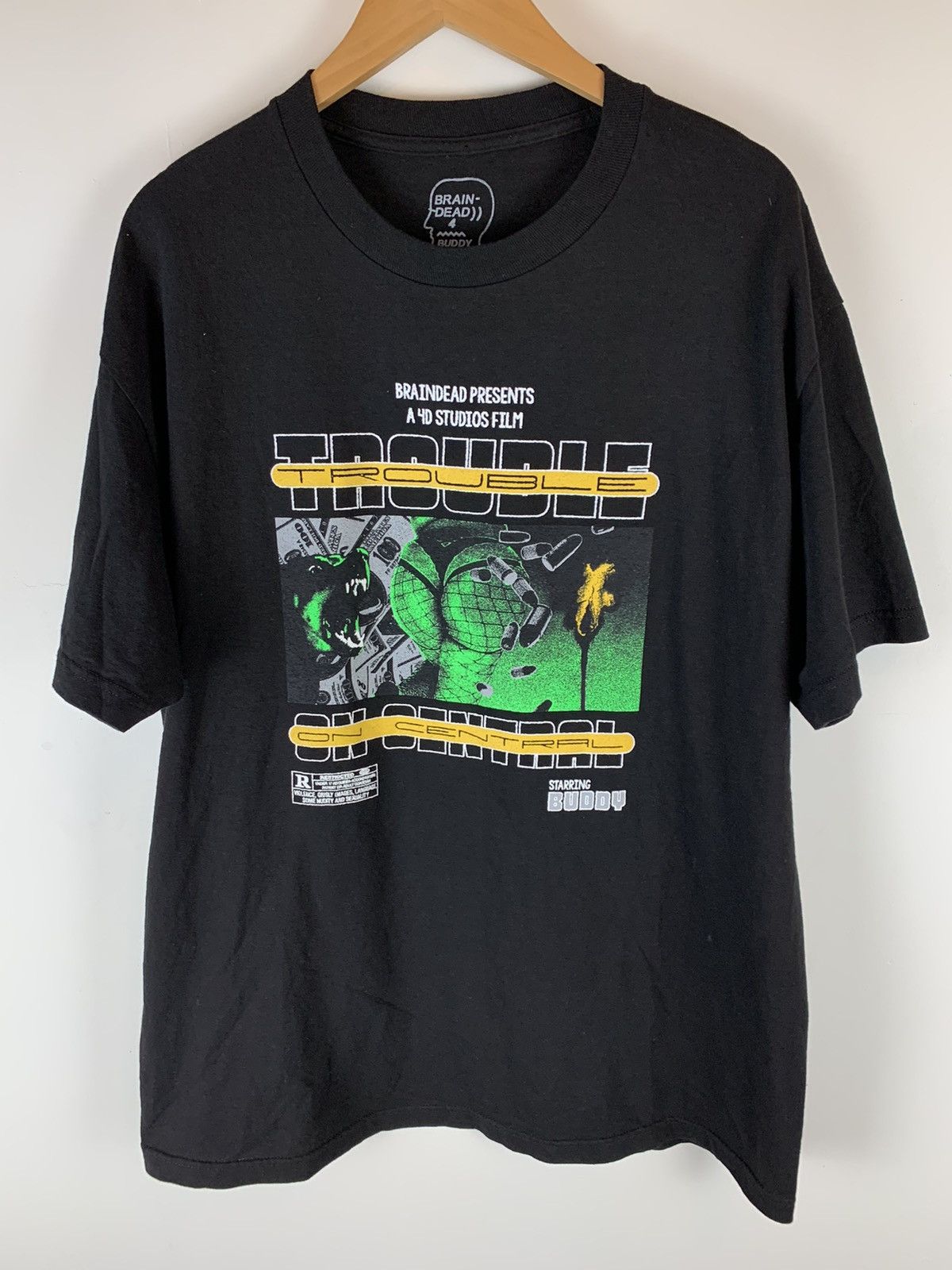 Brain Dead Brain dead 4 buddy trouble on central tee Size US L / EU 52-54 / 3 - 1 Thumbnail