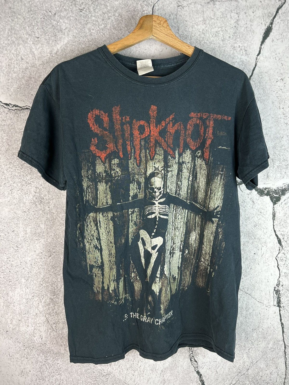 Band Tees Slipknot the grey chapter sun faded Vintage tshirt Size US S / EU 44-46 / 1 - 1 Thumbnail