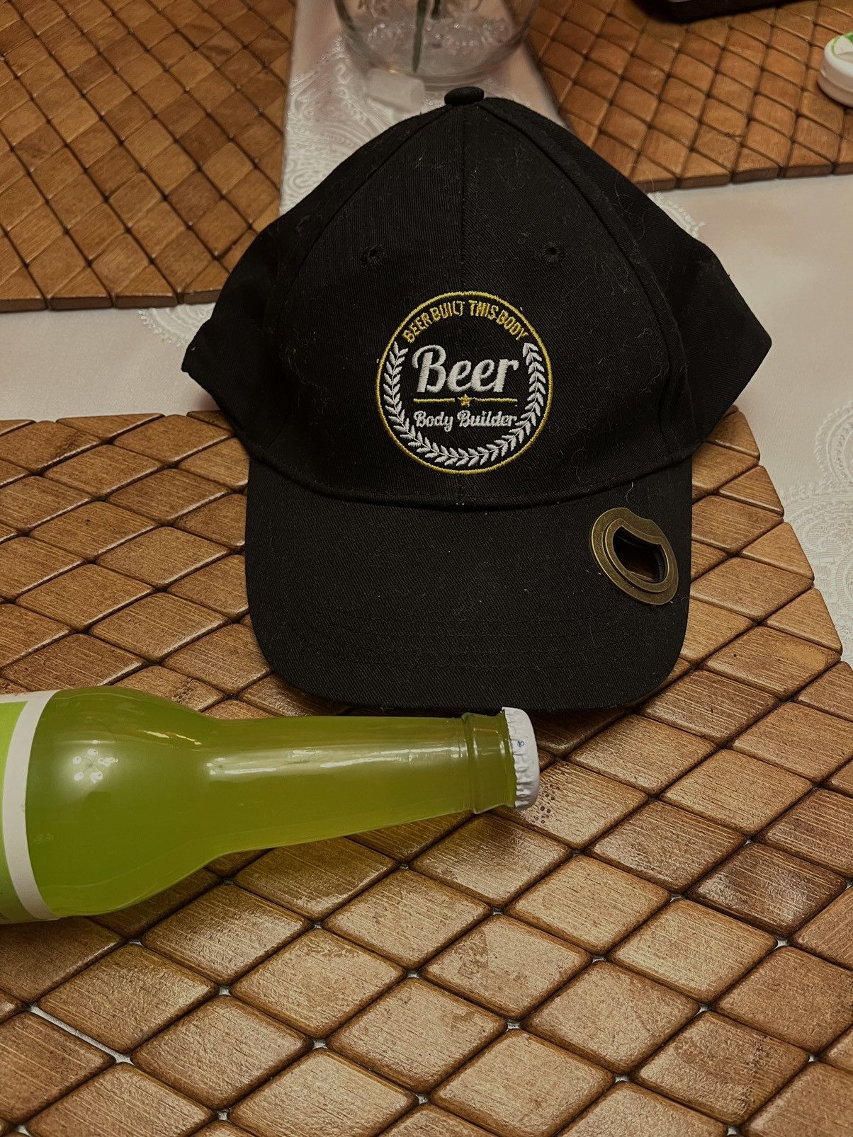 Vintage beer hat y2k