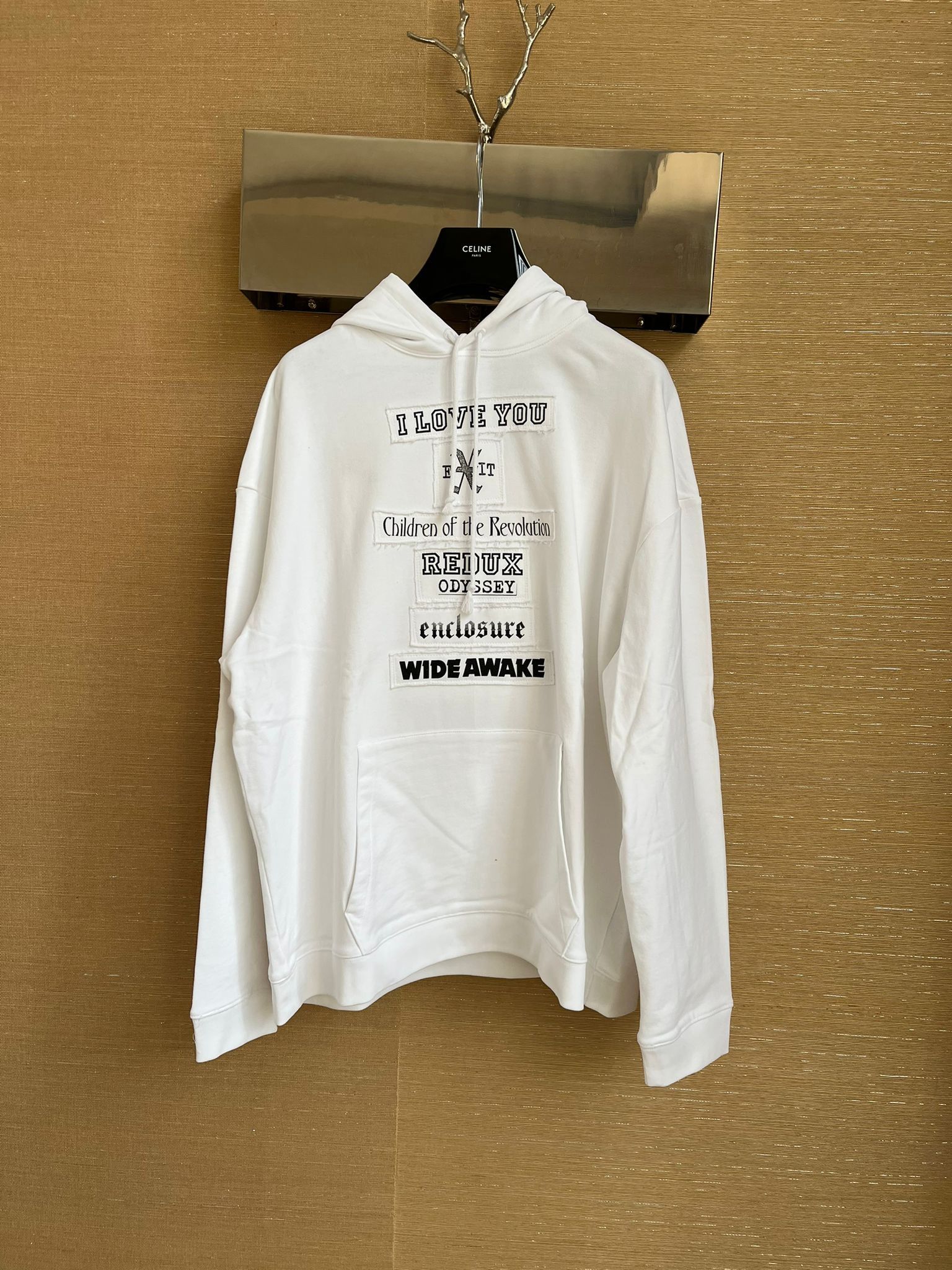 正規 RAF SIMONS FW17/18 Thank You Hoodie Raf Simons Raf Simons FW 17/18 'Thank you' white hoodie | Grailed