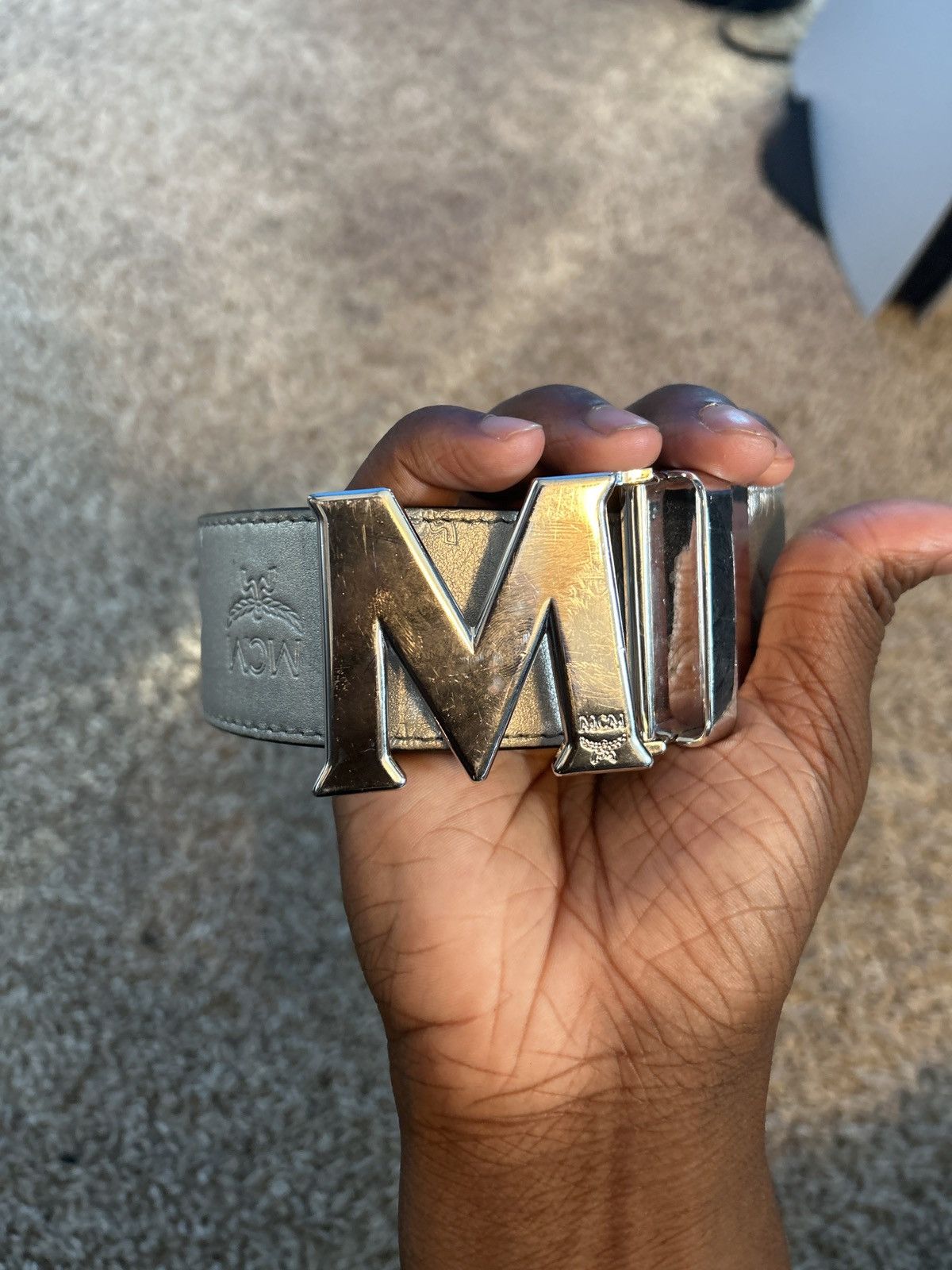 mcm belt buckle