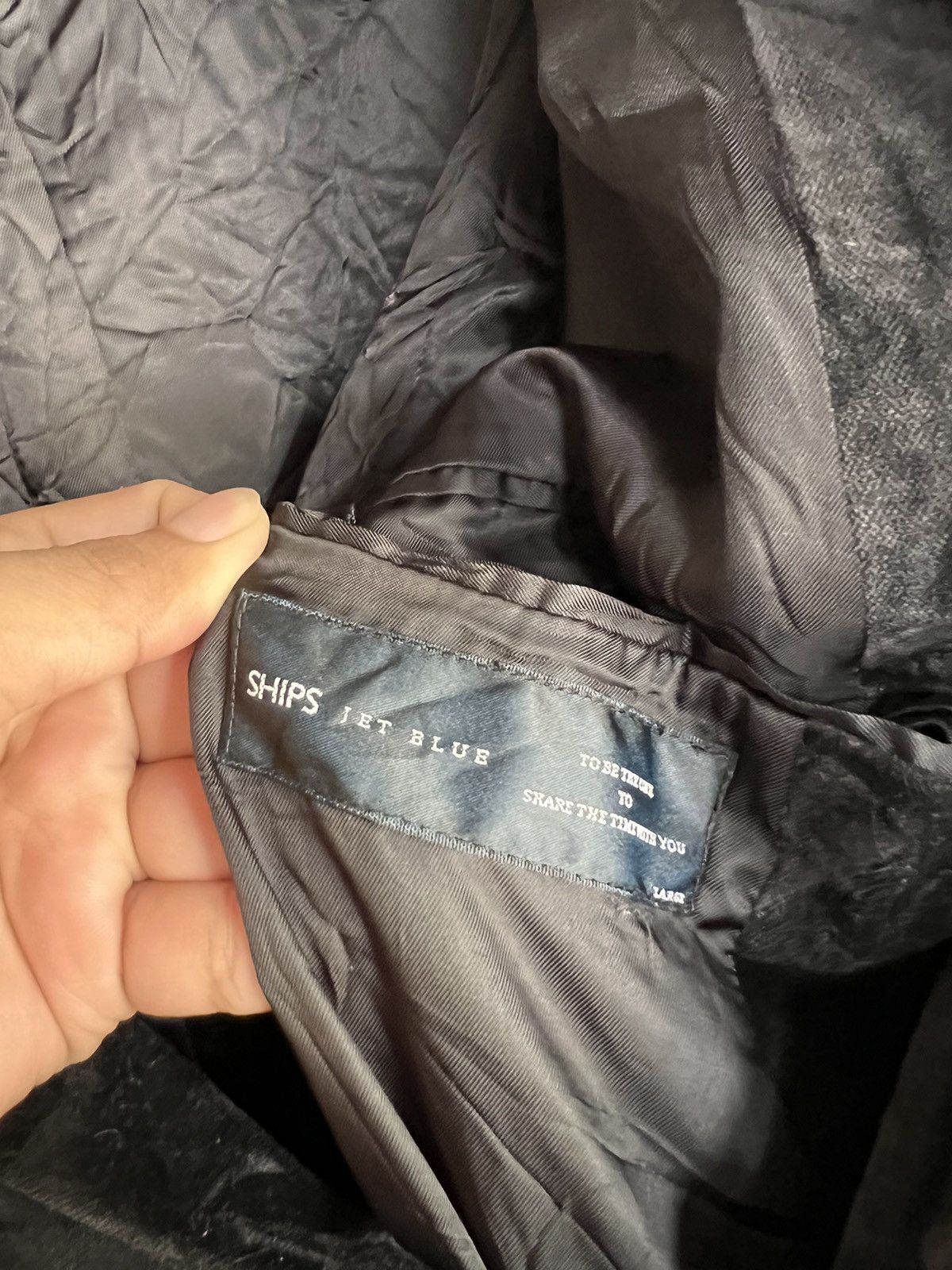 Ships Jet Blue × Velvet Ships Jet Blue Velvet Jacket Size US S / EU 44-46 / 1 - 4 Thumbnail