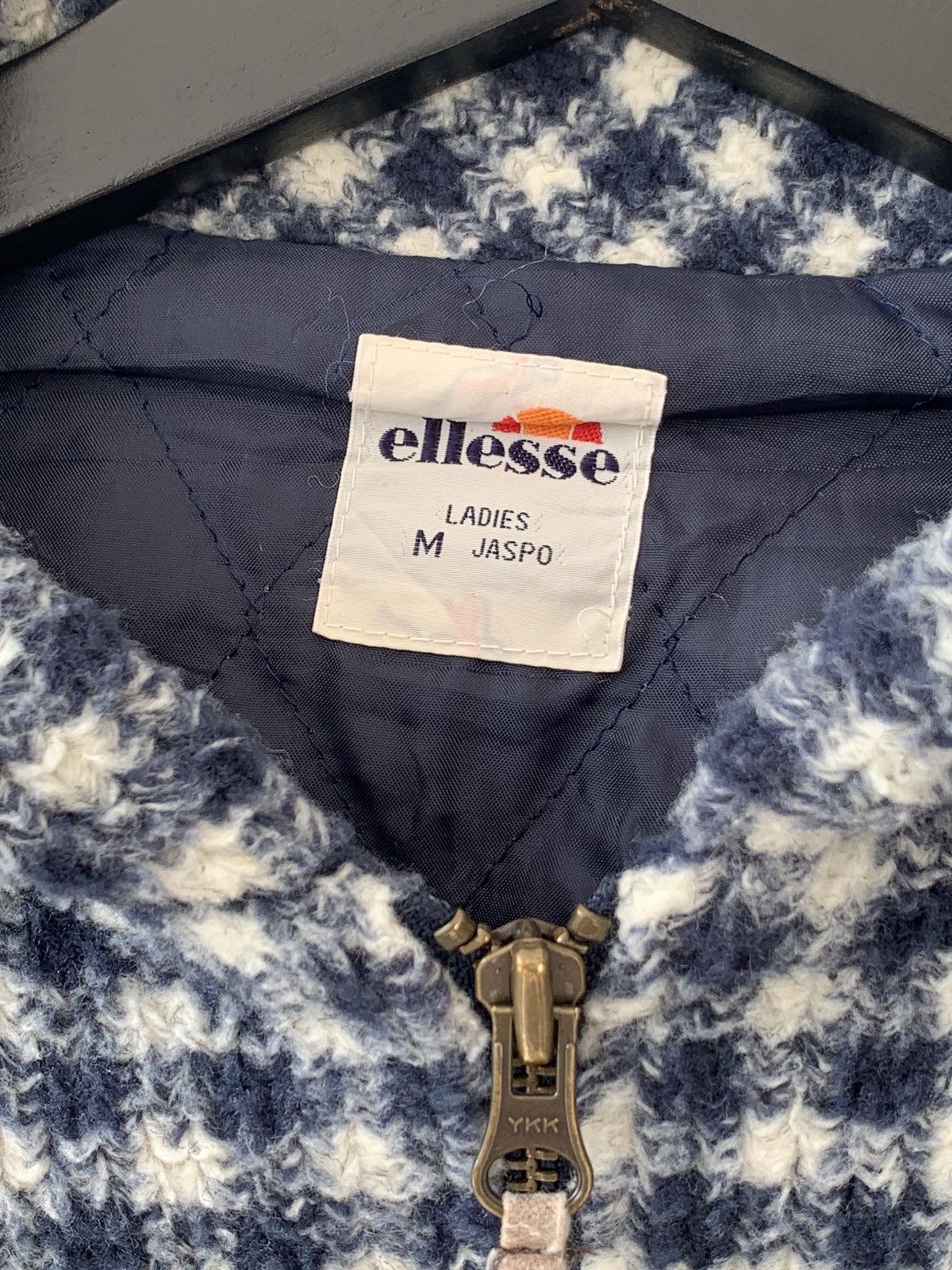 Ellesse Vintage Ellesse Checkered Printed Fleece Hoodies Size US M / EU 48-50 / 2 - 5 Thumbnail