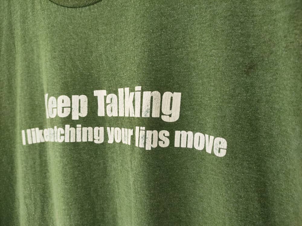 Vintage Vintage Humor T Keep Talking Size US XL / EU 56 / 4 - 2 Thumbnail