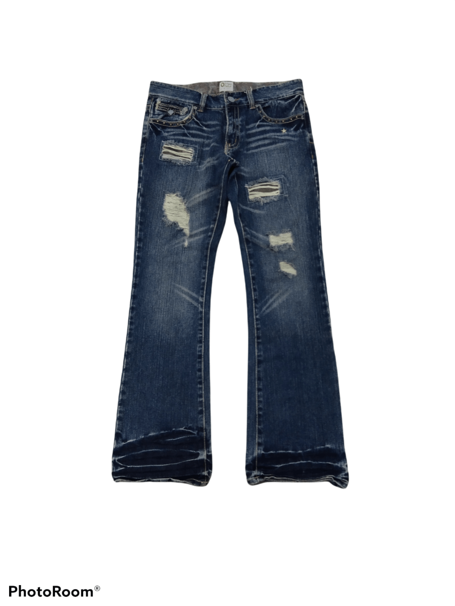 Japanese Brand FLARE SiCK OZ CONTE DENIM PANTS Size US 32 / EU 48 - 1 Thumbnail