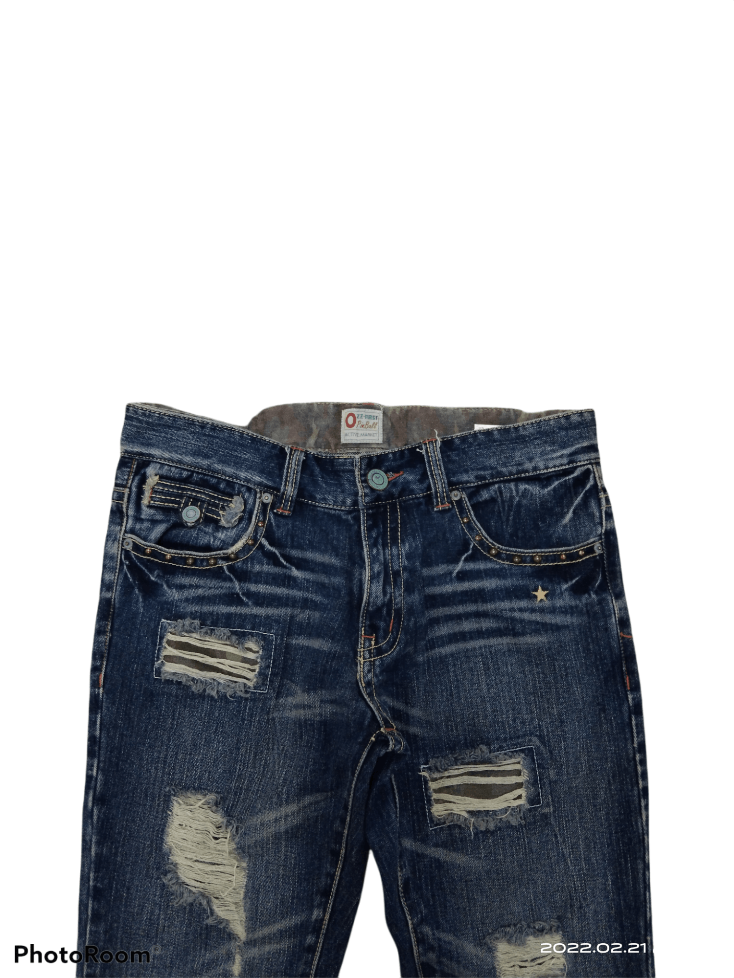 Japanese Brand FLARE SiCK OZ CONTE DENIM PANTS Size US 32 / EU 48 - 3 Thumbnail