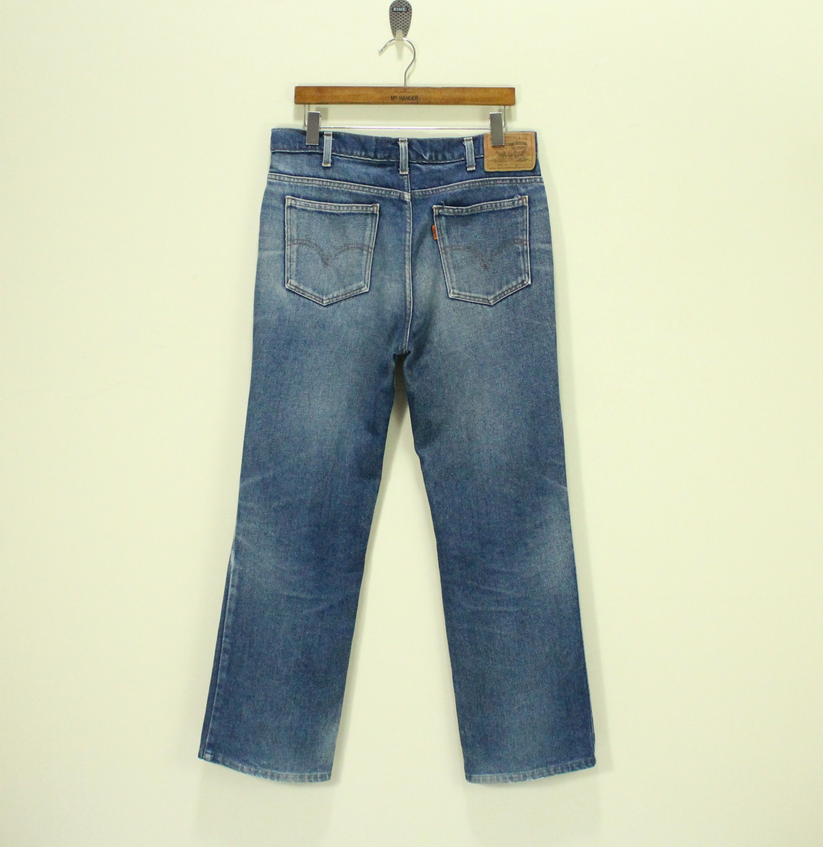 Levi's Vintage 80s LEVIS Jeans Orange Tag W36 L36 Size US 34 / EU 50 - 9 Thumbnail