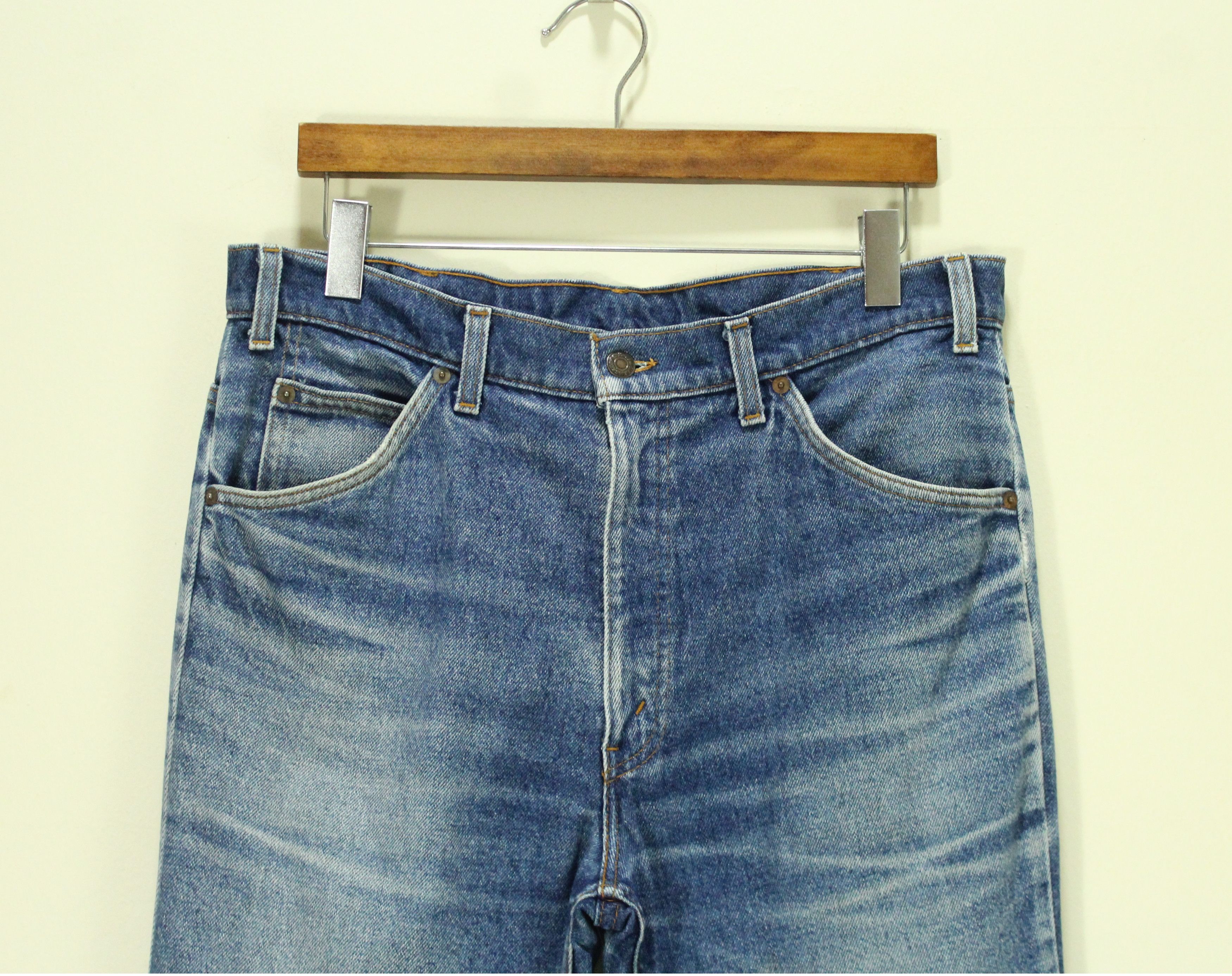 Levi's Vintage 80s LEVIS Jeans Orange Tag W36 L36 Size US 34 / EU 50 - 4 Thumbnail