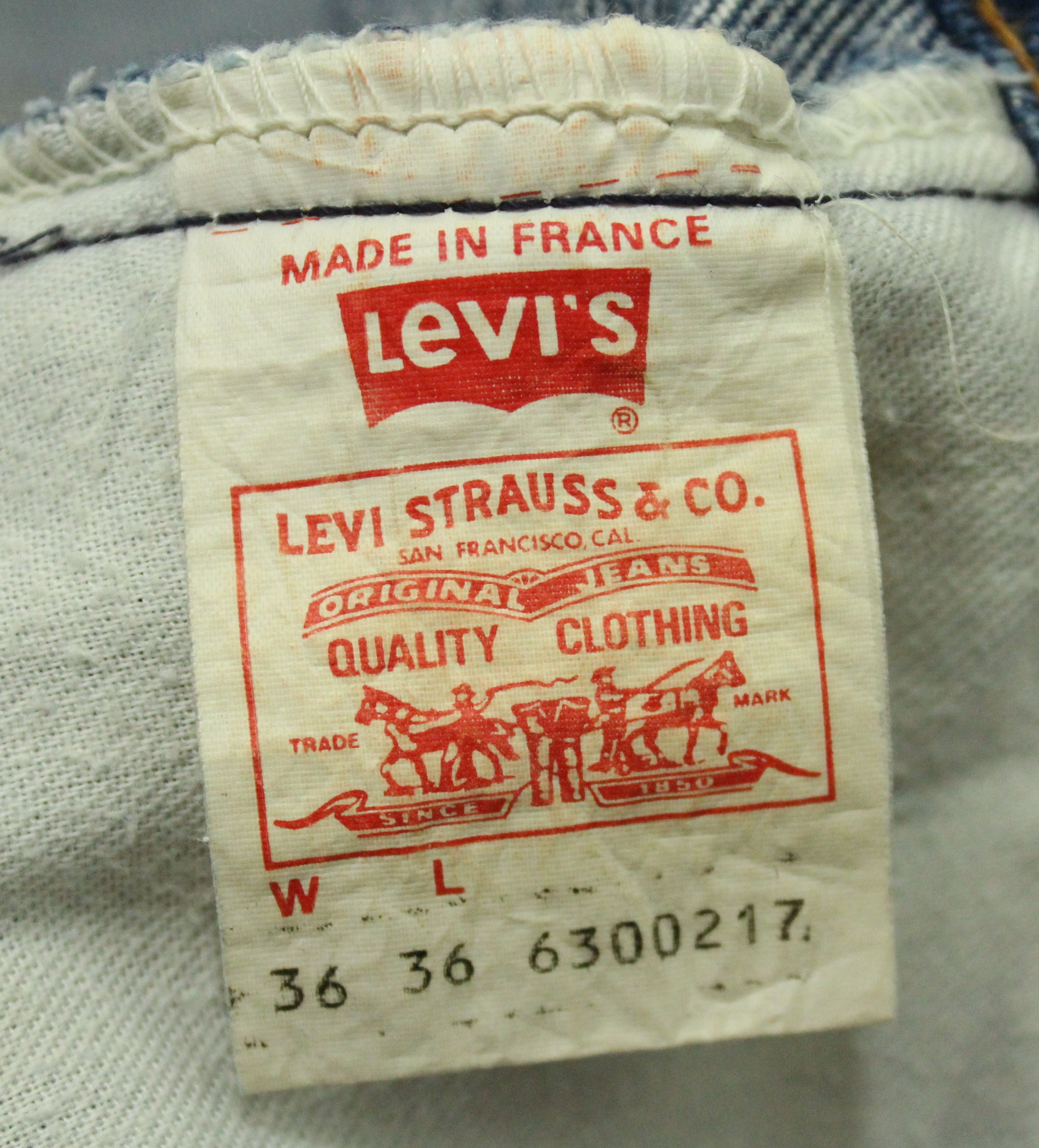 Levi's Vintage 80s LEVIS Jeans Orange Tag W36 L36 Size US 34 / EU 50 - 17 Thumbnail