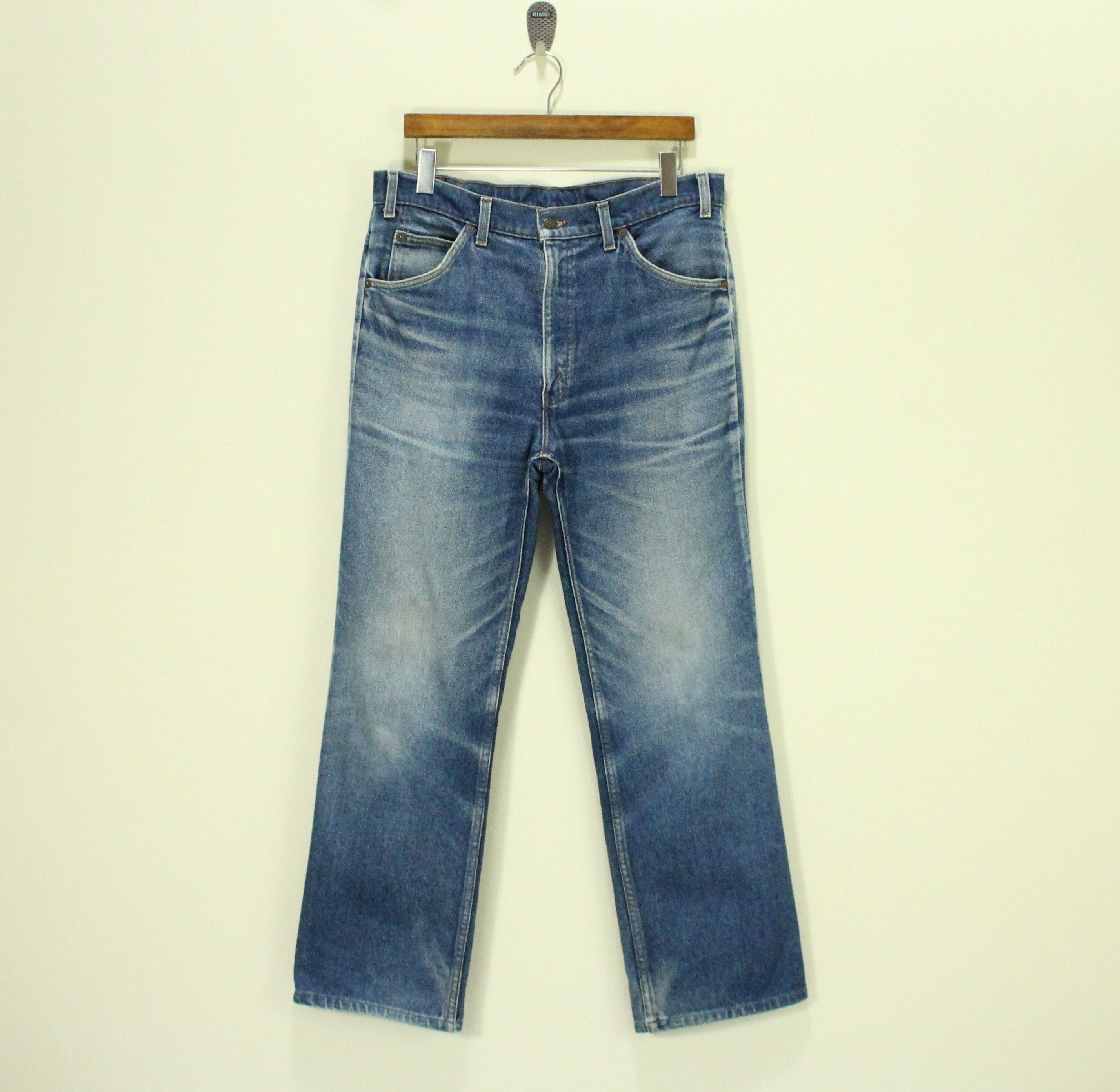 Levi's Vintage 80s LEVIS Jeans Orange Tag W36 L36 Size US 34 / EU 50 - 3 Thumbnail