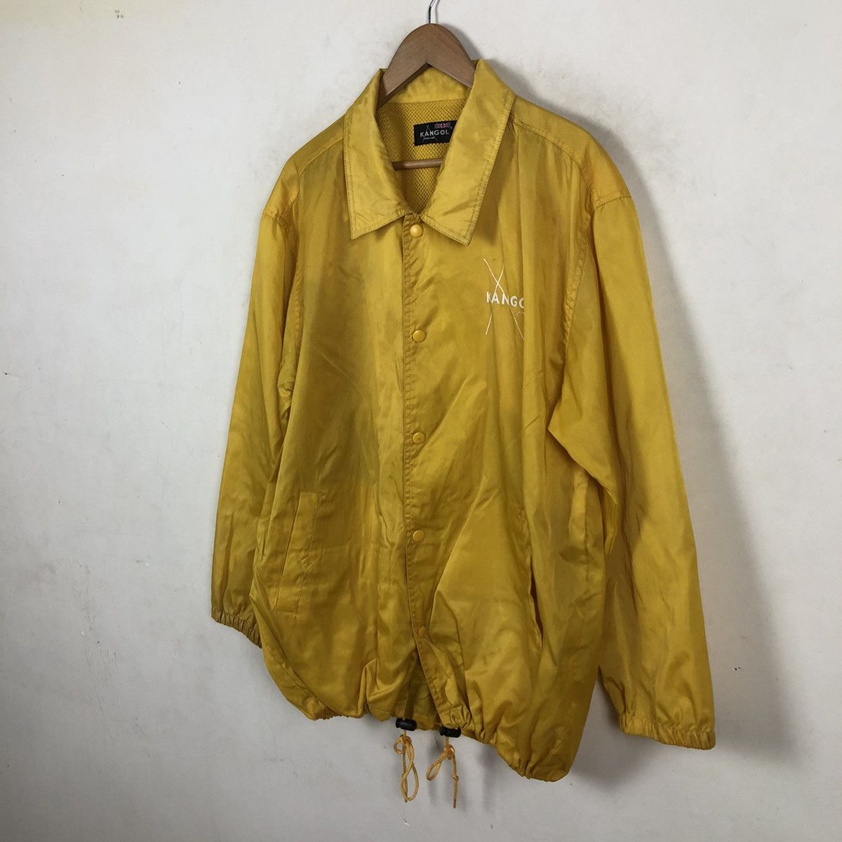 Japanese Brand KANGOL BIG LOGO WINDBREAKER BUTTON JACKET Size US L / EU 52-54 / 3 - 3 Thumbnail