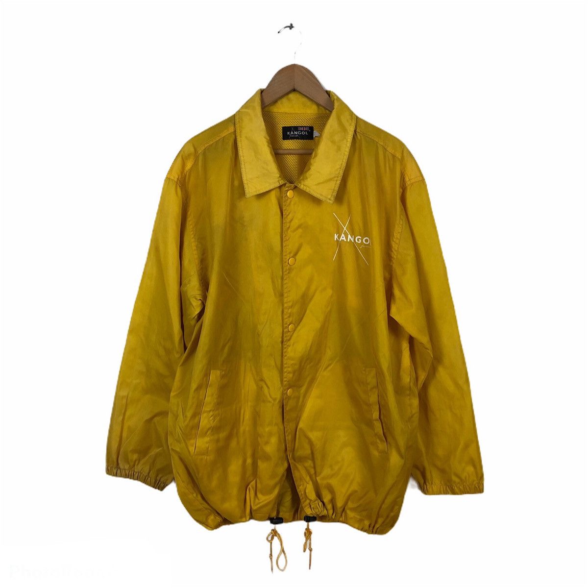 Japanese Brand KANGOL BIG LOGO WINDBREAKER BUTTON JACKET Size US L / EU 52-54 / 3 - 2 Thumbnail