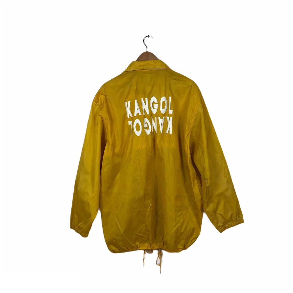 Japanese Brand KANGOL BIG LOGO WINDBREAKER BUTTON JACKET Size US L / EU 52-54 / 3 - 1 Thumbnail