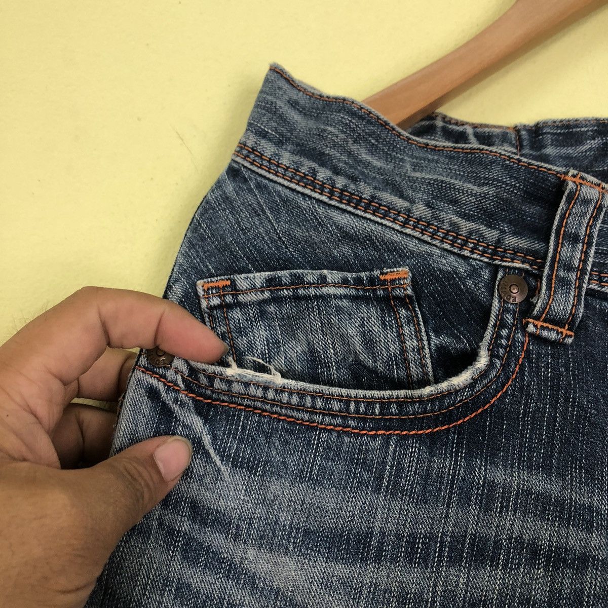 Edwin Distressed Buckle Denim Jeans Edwin Size US 30 / EU 46 - 7 Thumbnail