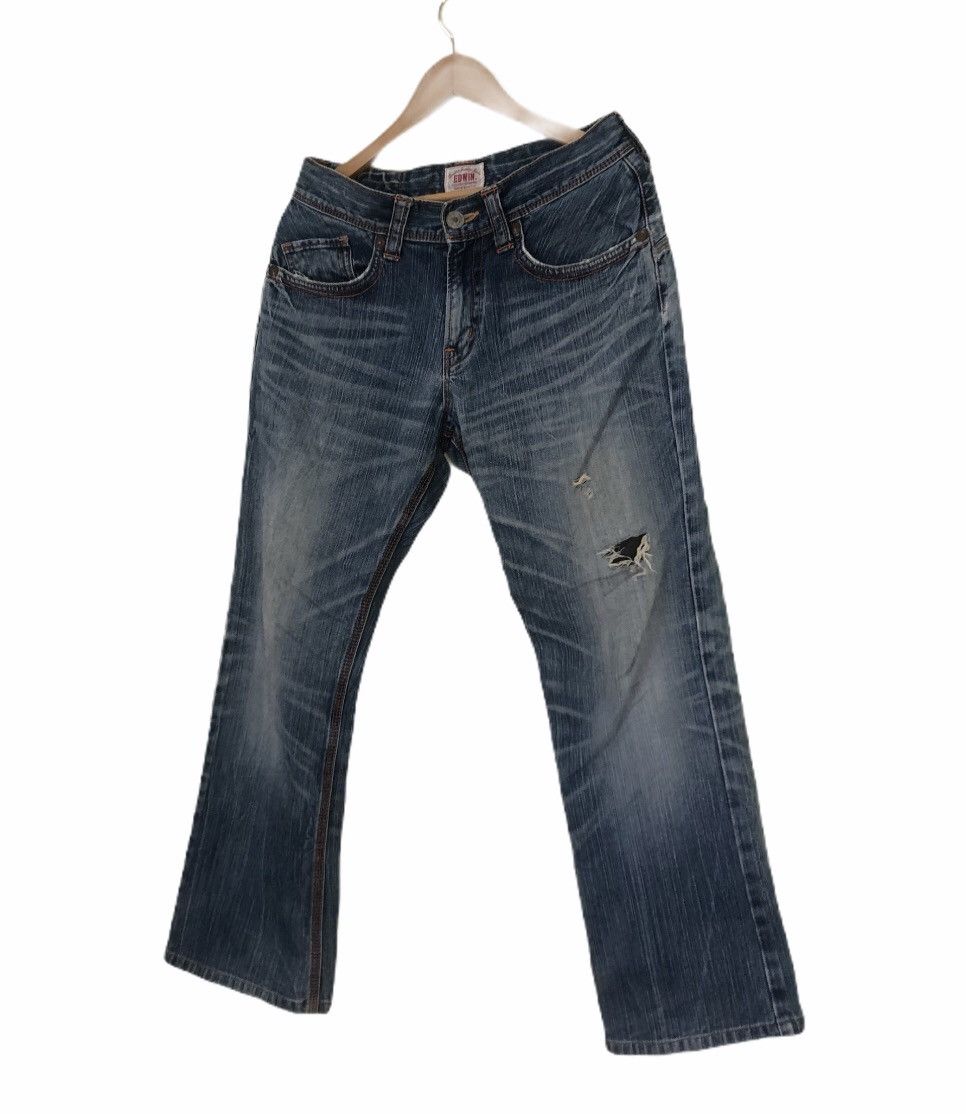 Edwin Distressed Buckle Denim Jeans Edwin Size US 30 / EU 46 - 2 Thumbnail