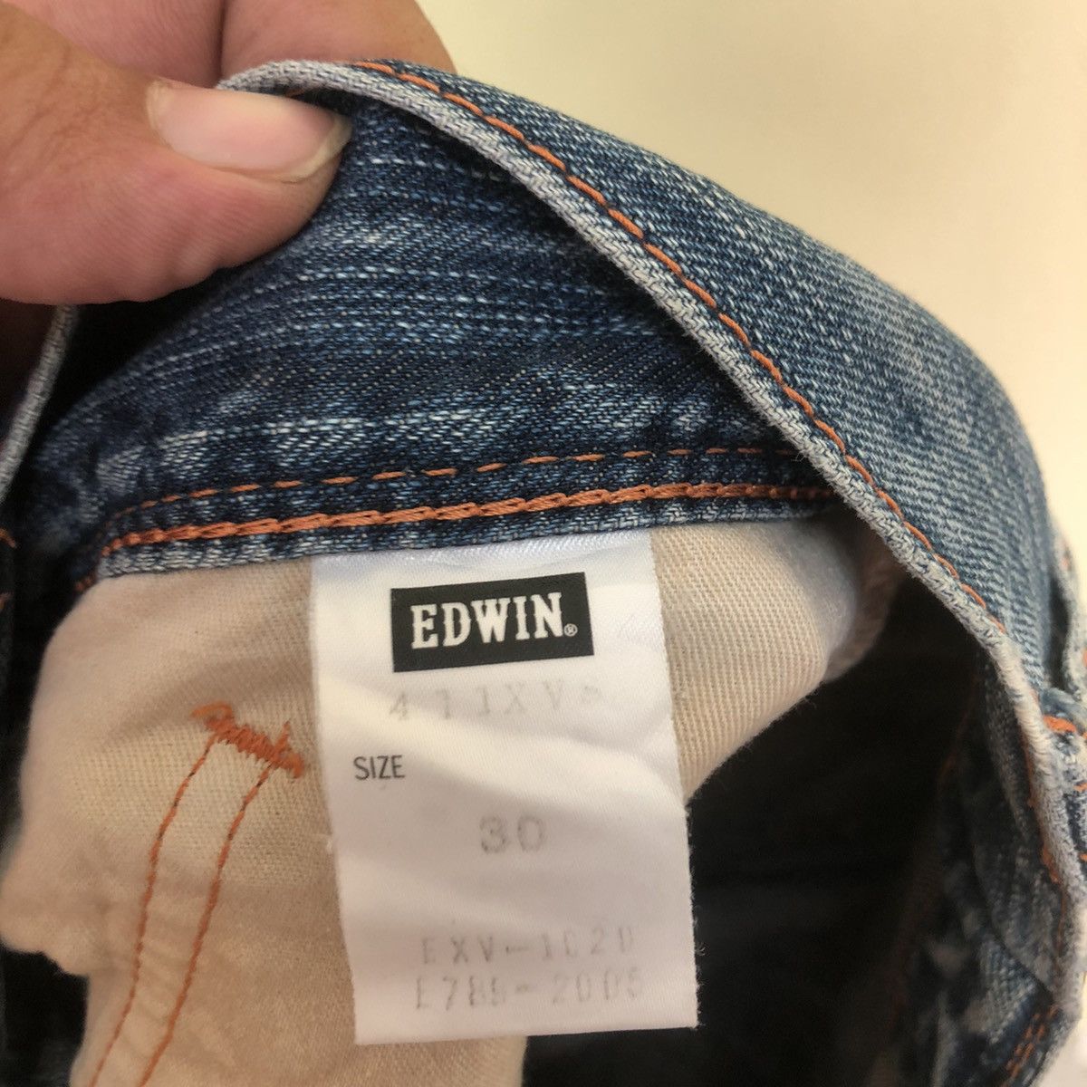 Edwin Distressed Buckle Denim Jeans Edwin Size US 30 / EU 46 - 14 Thumbnail