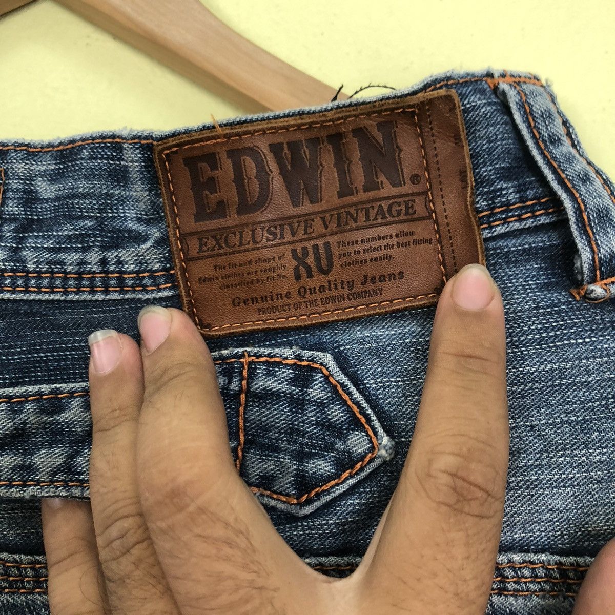 Edwin Distressed Buckle Denim Jeans Edwin Size US 30 / EU 46 - 11 Thumbnail
