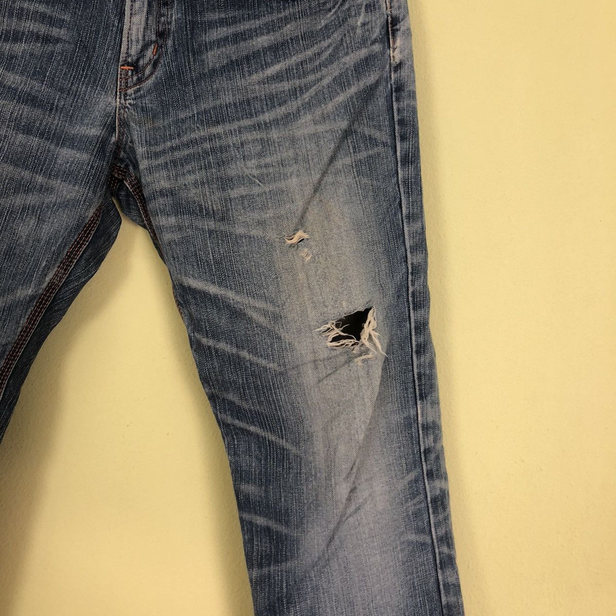 Edwin Distressed Buckle Denim Jeans Edwin Size US 30 / EU 46 - 4 Thumbnail