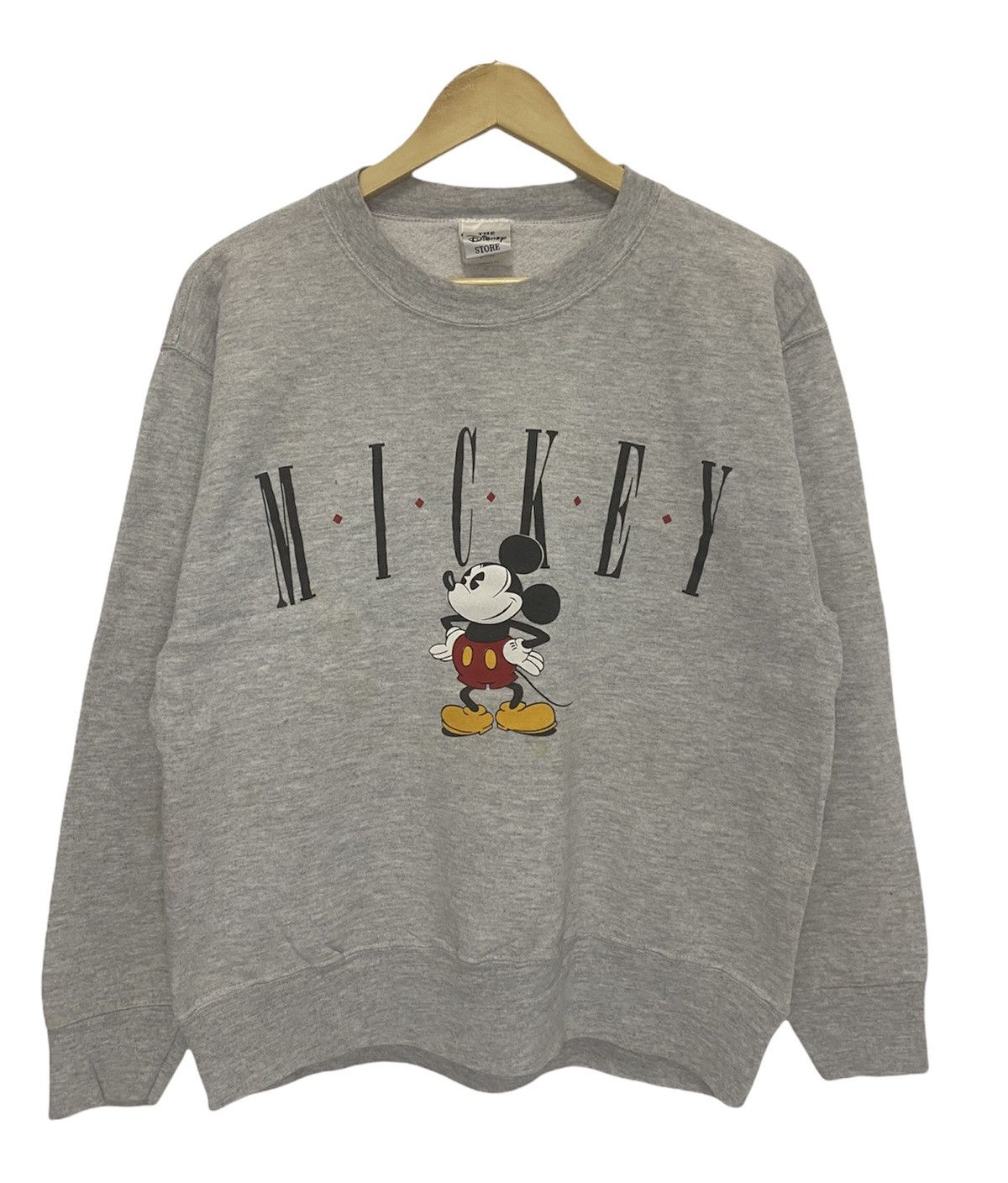Mickey Mouse × Vintage Vintage 90s Mickey Mouse Crew Neck Sweatshirt Size US M / EU 48-50 / 2 - 1 Thumbnail