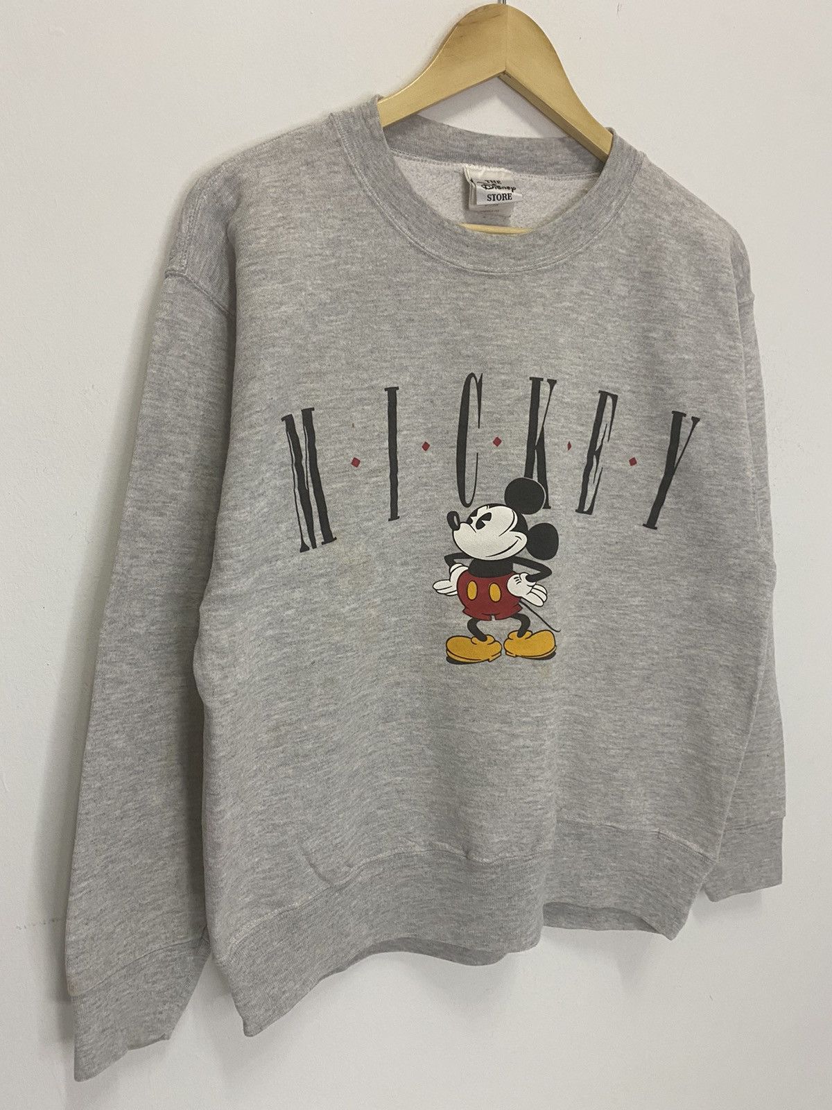 Mickey Mouse × Vintage Vintage 90s Mickey Mouse Crew Neck Sweatshirt Size US M / EU 48-50 / 2 - 3 Thumbnail