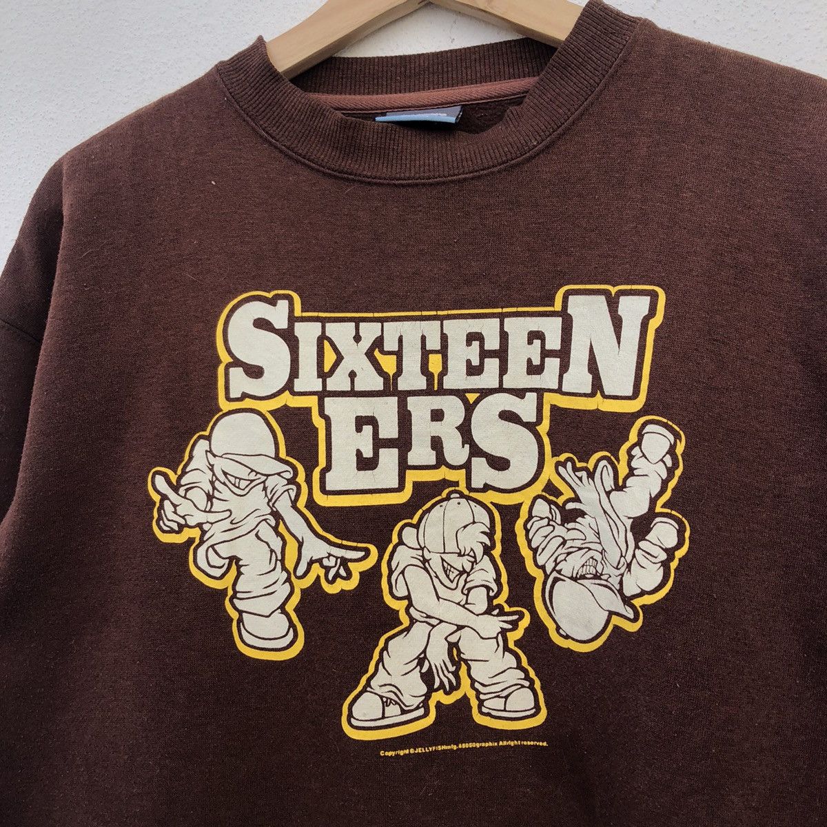 Japanese Brand VINTAGE SIXTEENERS SWEATSHIRT BIGLOGO STREET FASHION DESIGN Size US M / EU 48-50 / 2 - 5 Thumbnail