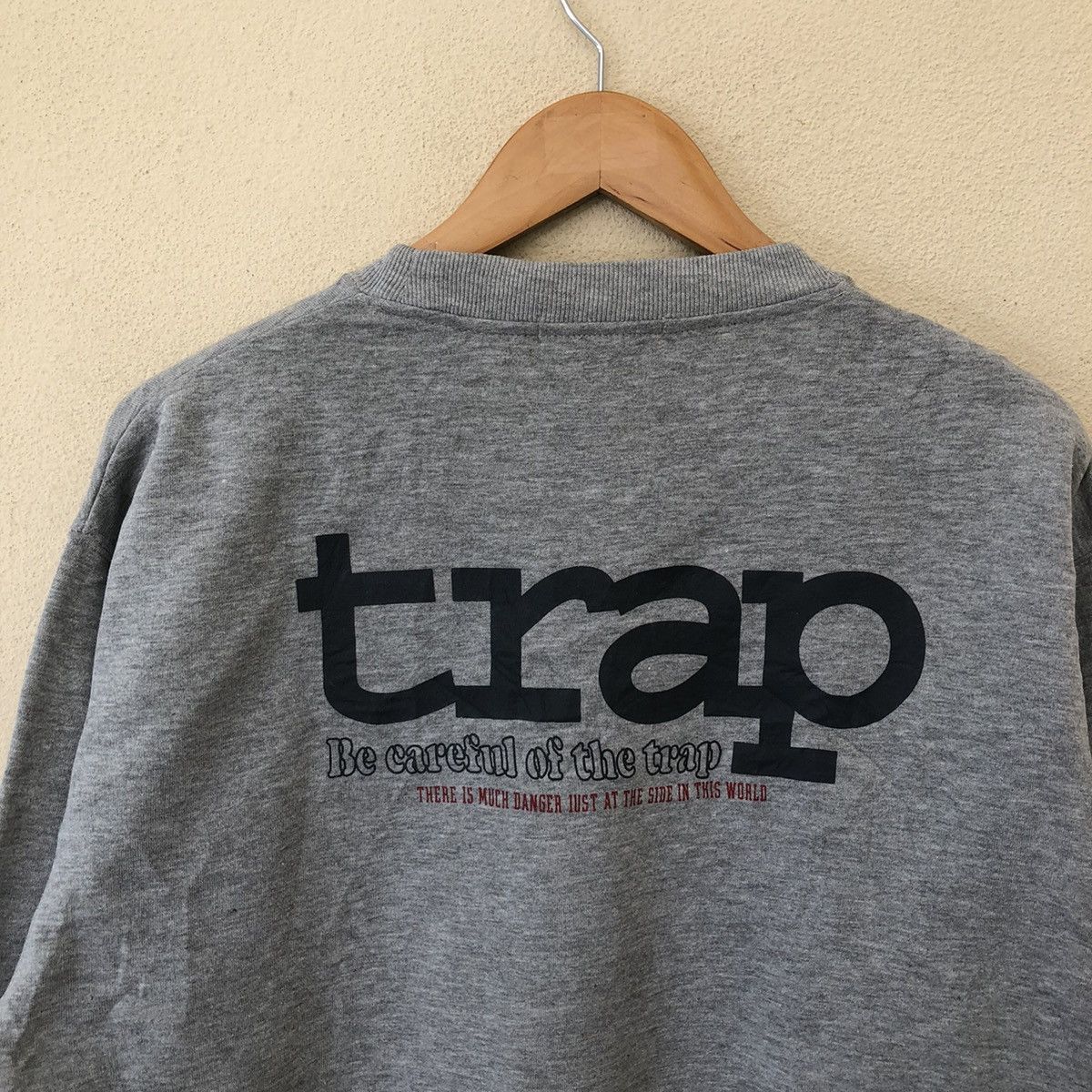 Japanese Brand BOOBY BE CAREFUL OF THE TRAP SWEATSHIRT BIG LOGO Size US L / EU 52-54 / 3 - 7 Thumbnail