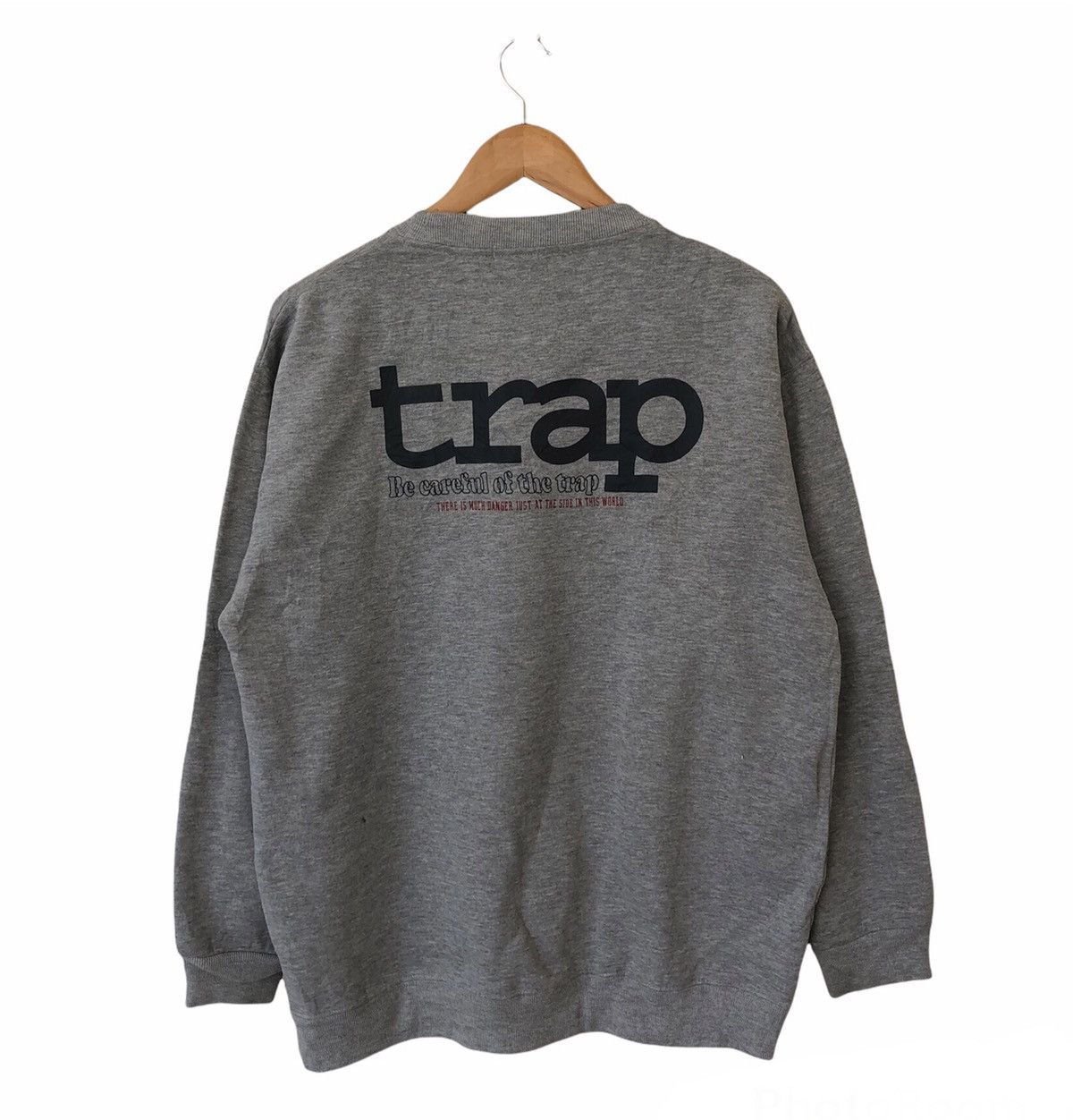Japanese Brand BOOBY BE CAREFUL OF THE TRAP SWEATSHIRT BIG LOGO Size US L / EU 52-54 / 3 - 2 Thumbnail