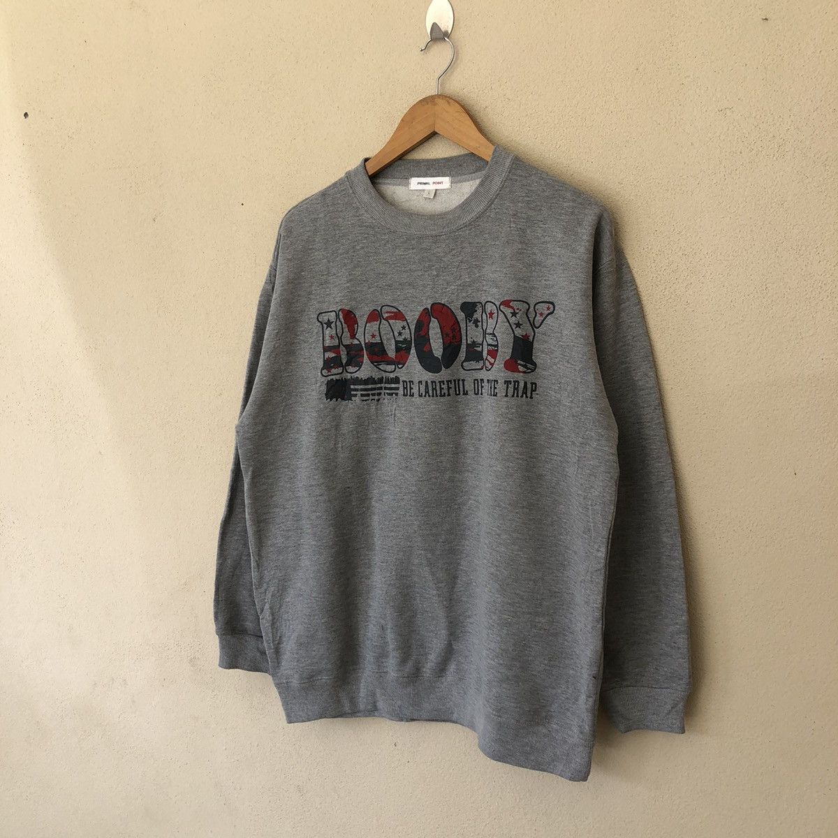 Japanese Brand BOOBY BE CAREFUL OF THE TRAP SWEATSHIRT BIG LOGO Size US L / EU 52-54 / 3 - 3 Thumbnail