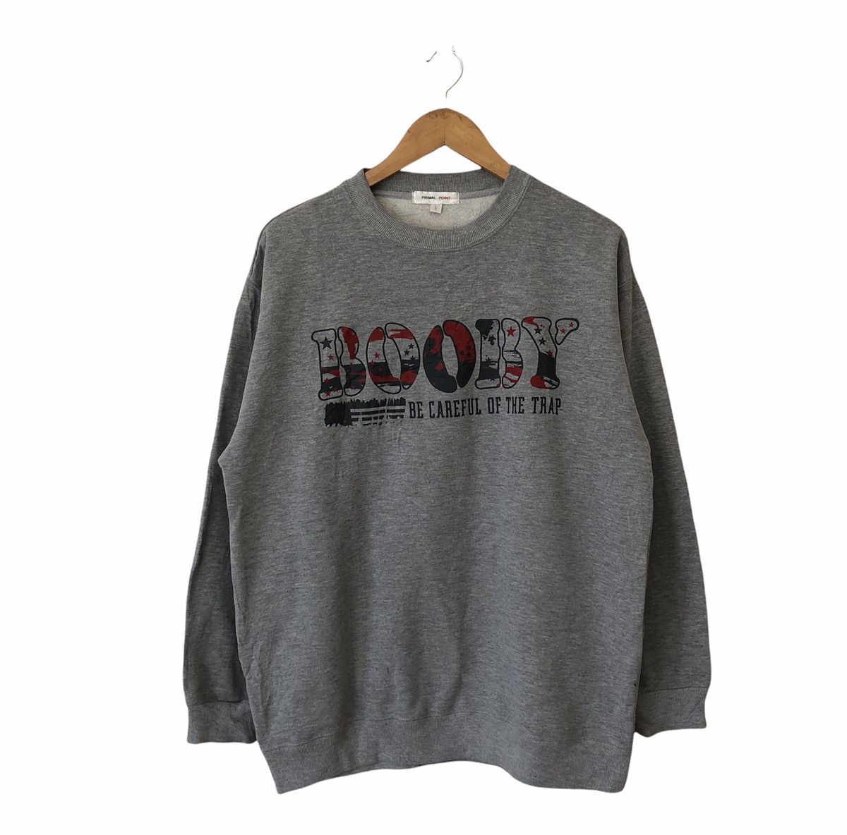 Japanese Brand BOOBY BE CAREFUL OF THE TRAP SWEATSHIRT BIG LOGO Size US L / EU 52-54 / 3 - 1 Thumbnail