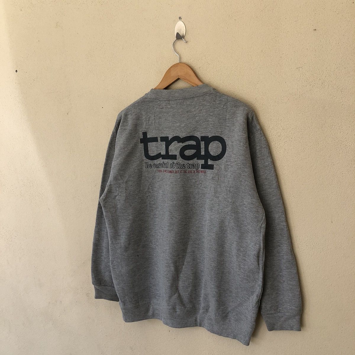 Japanese Brand BOOBY BE CAREFUL OF THE TRAP SWEATSHIRT BIG LOGO Size US L / EU 52-54 / 3 - 6 Thumbnail