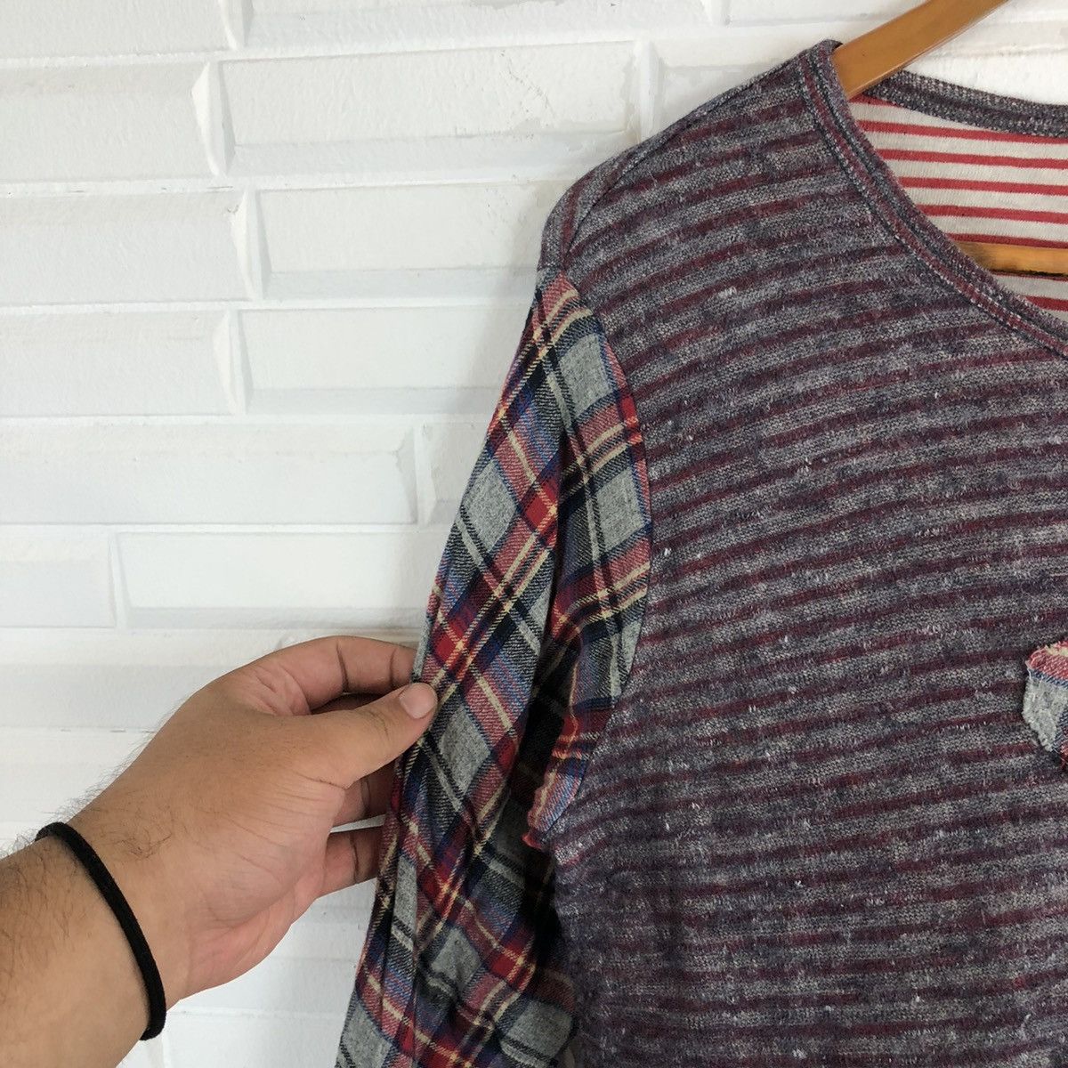 Issey Miyake ISSEY MIYAKE FRAPBOIS PATCH WORK DESIGN LONG SLEEVE Size US S / EU 44-46 / 1 - 5 Thumbnail