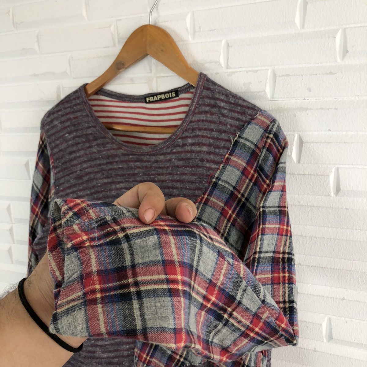 Issey Miyake ISSEY MIYAKE FRAPBOIS PATCH WORK DESIGN LONG SLEEVE Size US S / EU 44-46 / 1 - 7 Thumbnail