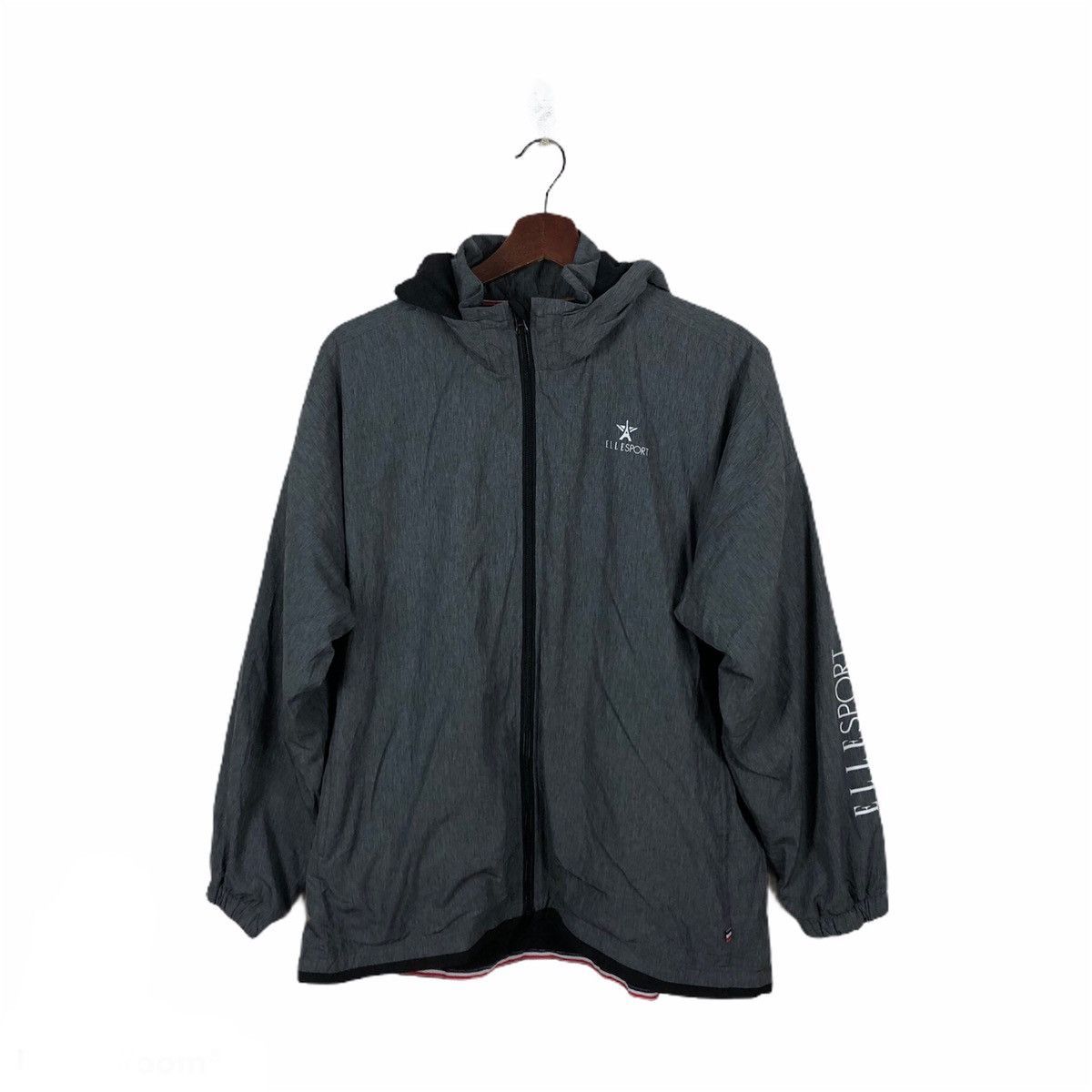 Japanese Brand SURVIVAL HOODIE JACKET ELLE SPORT NICE DESIGN Size US L / EU 52-54 / 3 - 1 Thumbnail