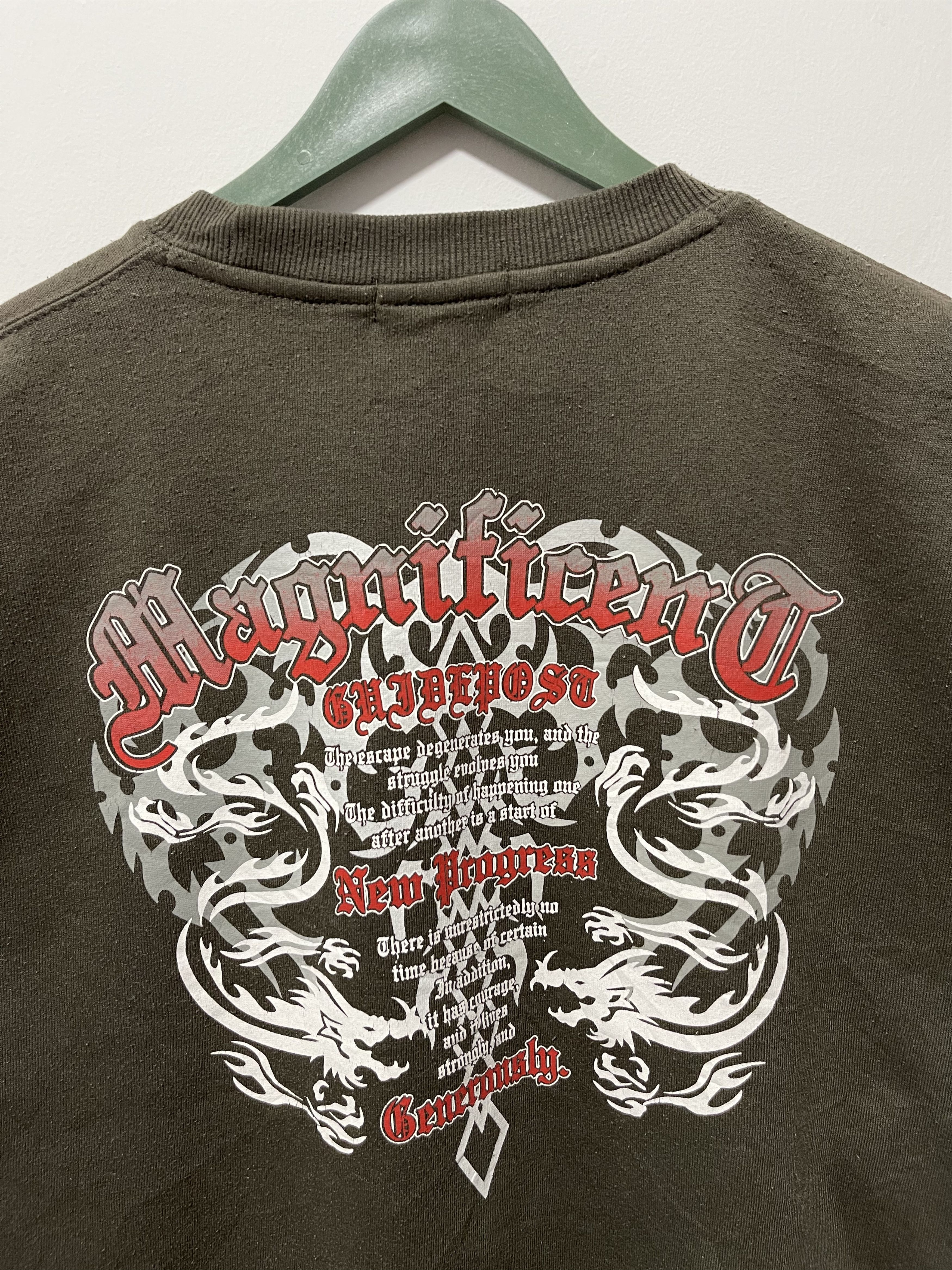 Dragonfly × Japanese Brand × Vintage Vintage Dragonfly Big Logo Tattoo Style Sweatshirt Size US M / EU 48-50 / 2 - 3 Thumbnail