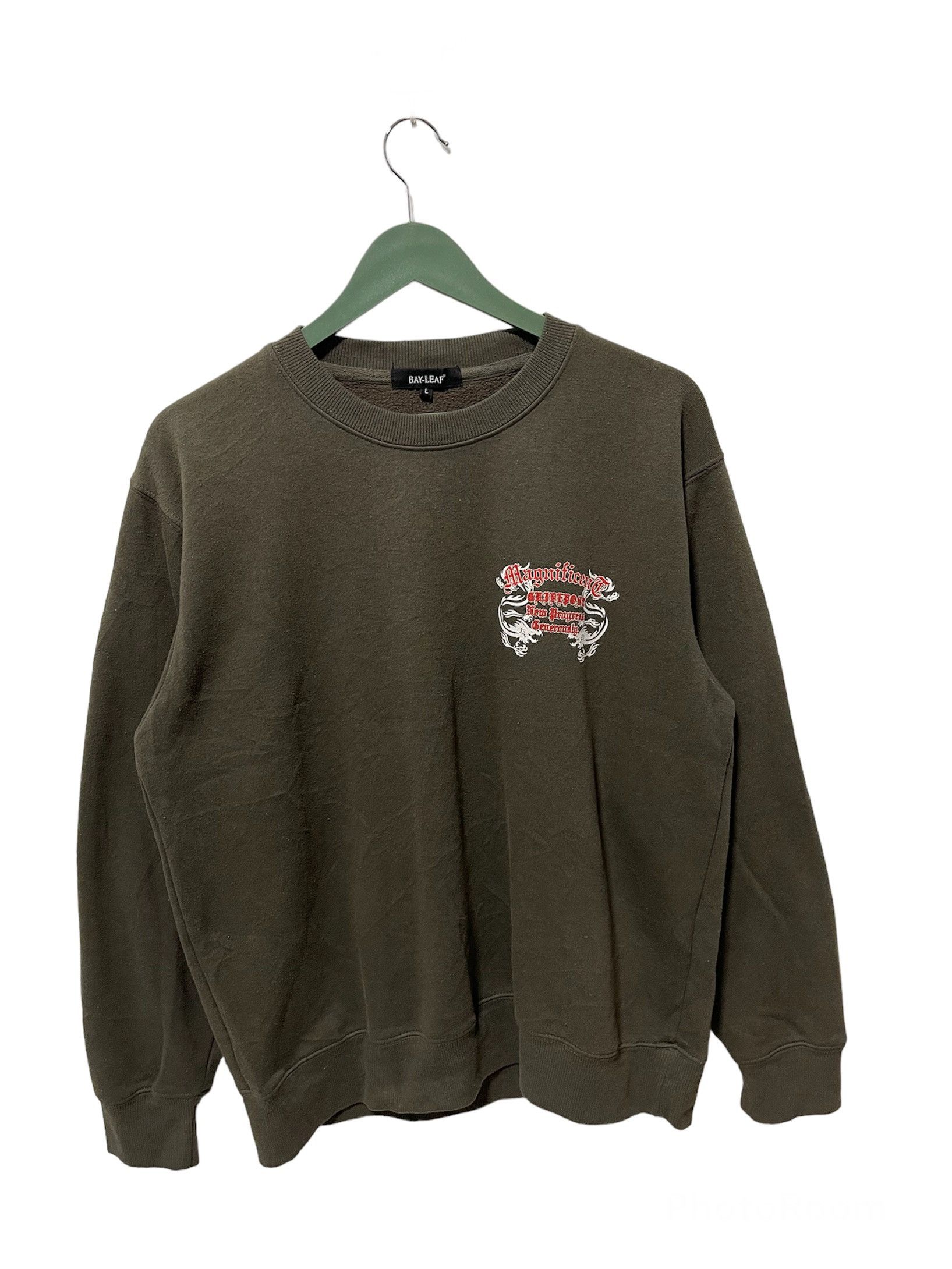 Dragonfly × Japanese Brand × Vintage Vintage Dragonfly Big Logo Tattoo Style Sweatshirt Size US M / EU 48-50 / 2 - 2 Thumbnail
