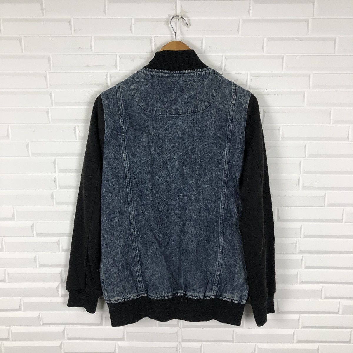 Japanese Brand VINTAGE DENIM VARSITY JACKET BIG LOGO BROWNY Size US M / EU 48-50 / 2 - 7 Thumbnail