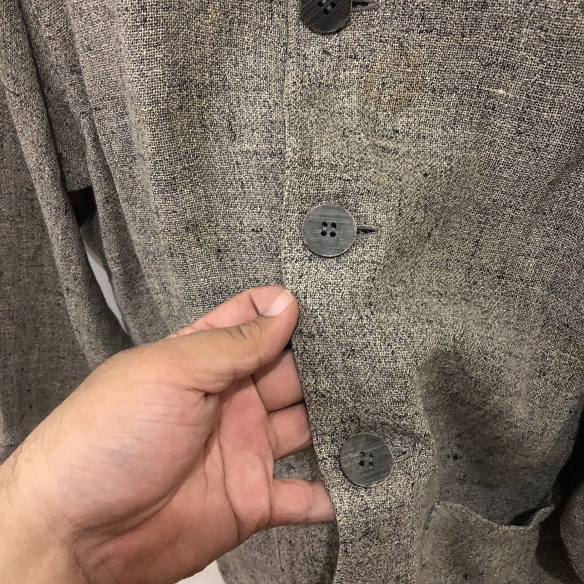 Japanese Brand 🔥VINTAGE BUTTON CHORE WORK JACKET 100% JAPAN ISSEY MIYAKE Size US M / EU 48-50 / 2 - 5 Thumbnail