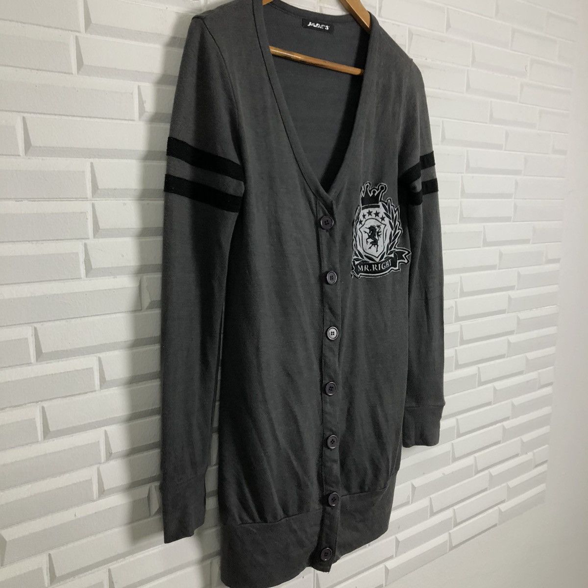 Japanese Brand RARE DESIGN BIG LOGO JADE'S LIGHT CARDIGAN Size US M / EU 48-50 / 2 - 3 Thumbnail