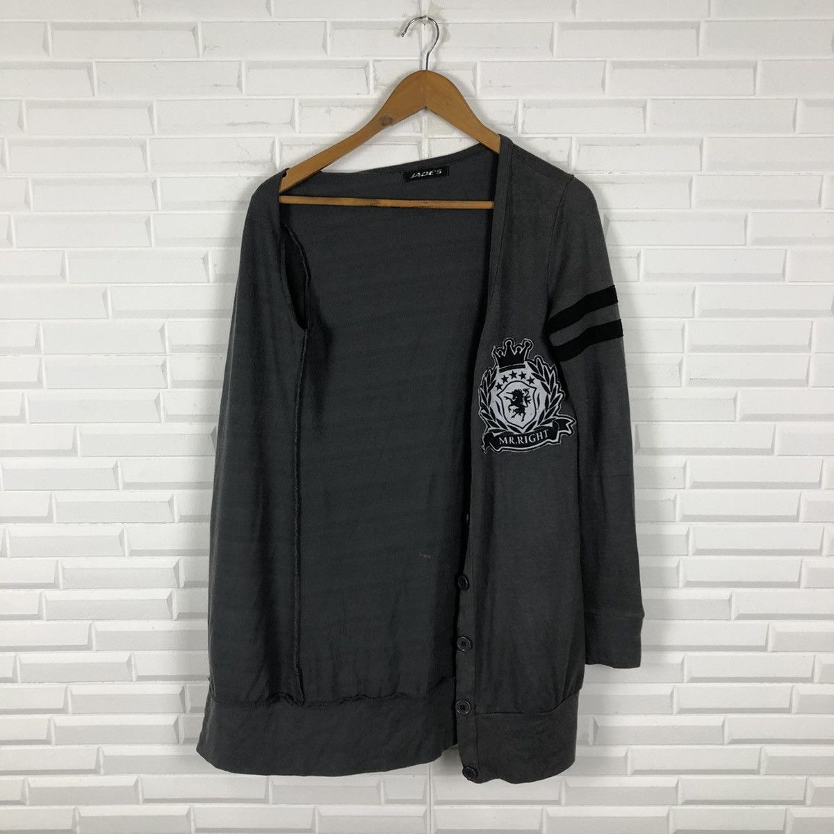 Japanese Brand RARE DESIGN BIG LOGO JADE'S LIGHT CARDIGAN Size US M / EU 48-50 / 2 - 9 Thumbnail